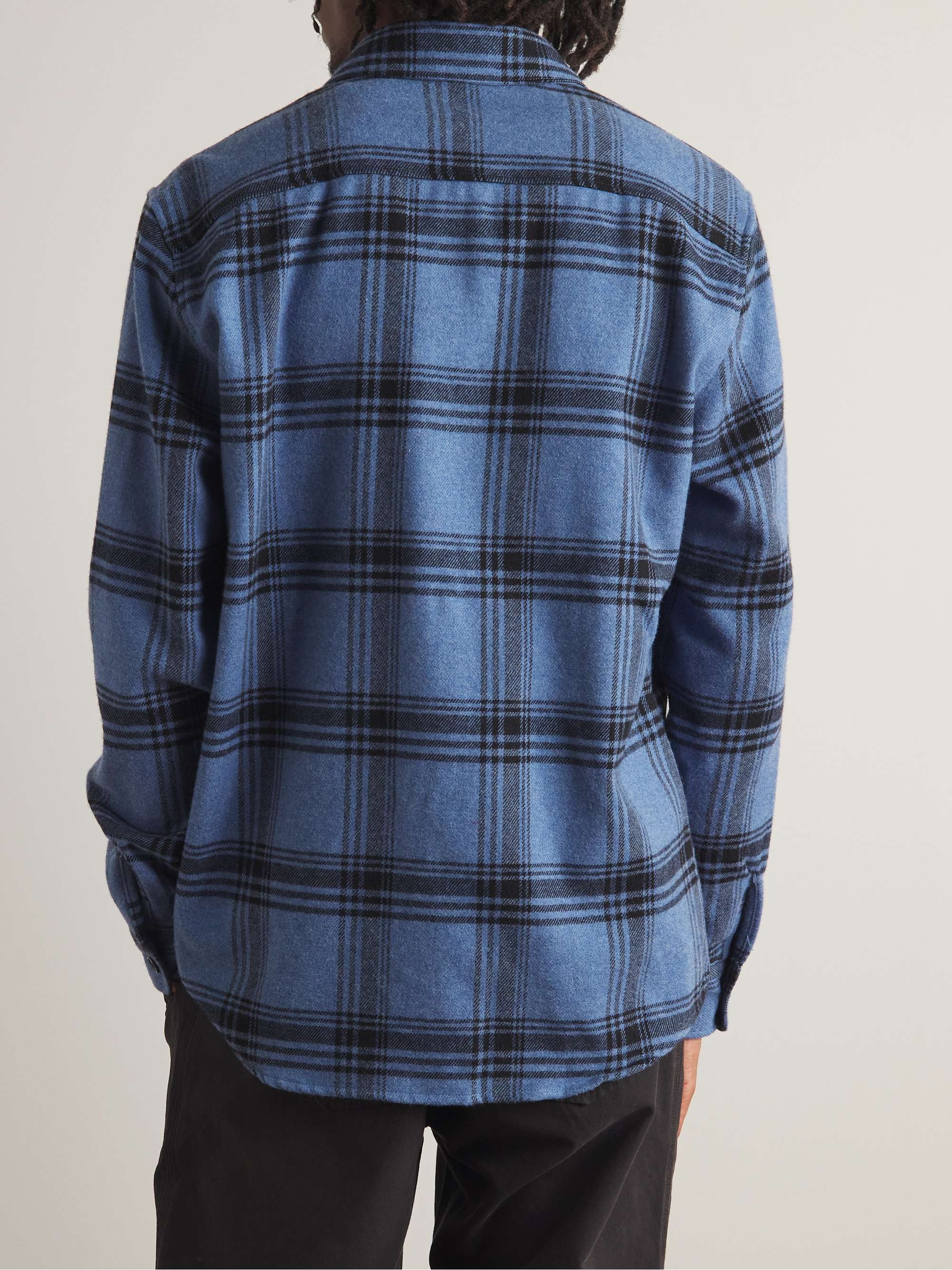 A.P.C. Trek Checked Cotton-Blend Flannel Shirt