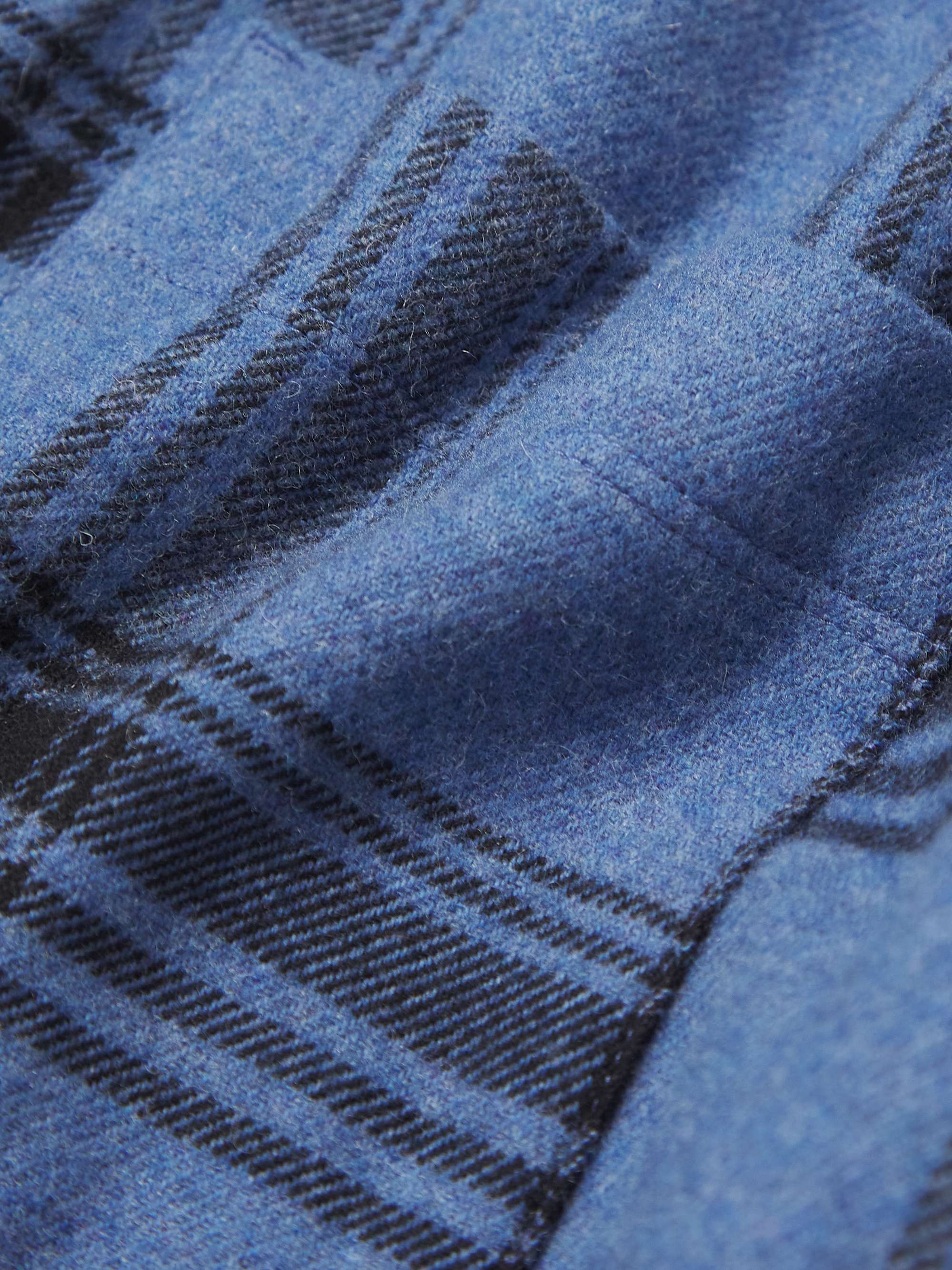 A.P.C. Trek Checked Cotton-Blend Flannel Shirt