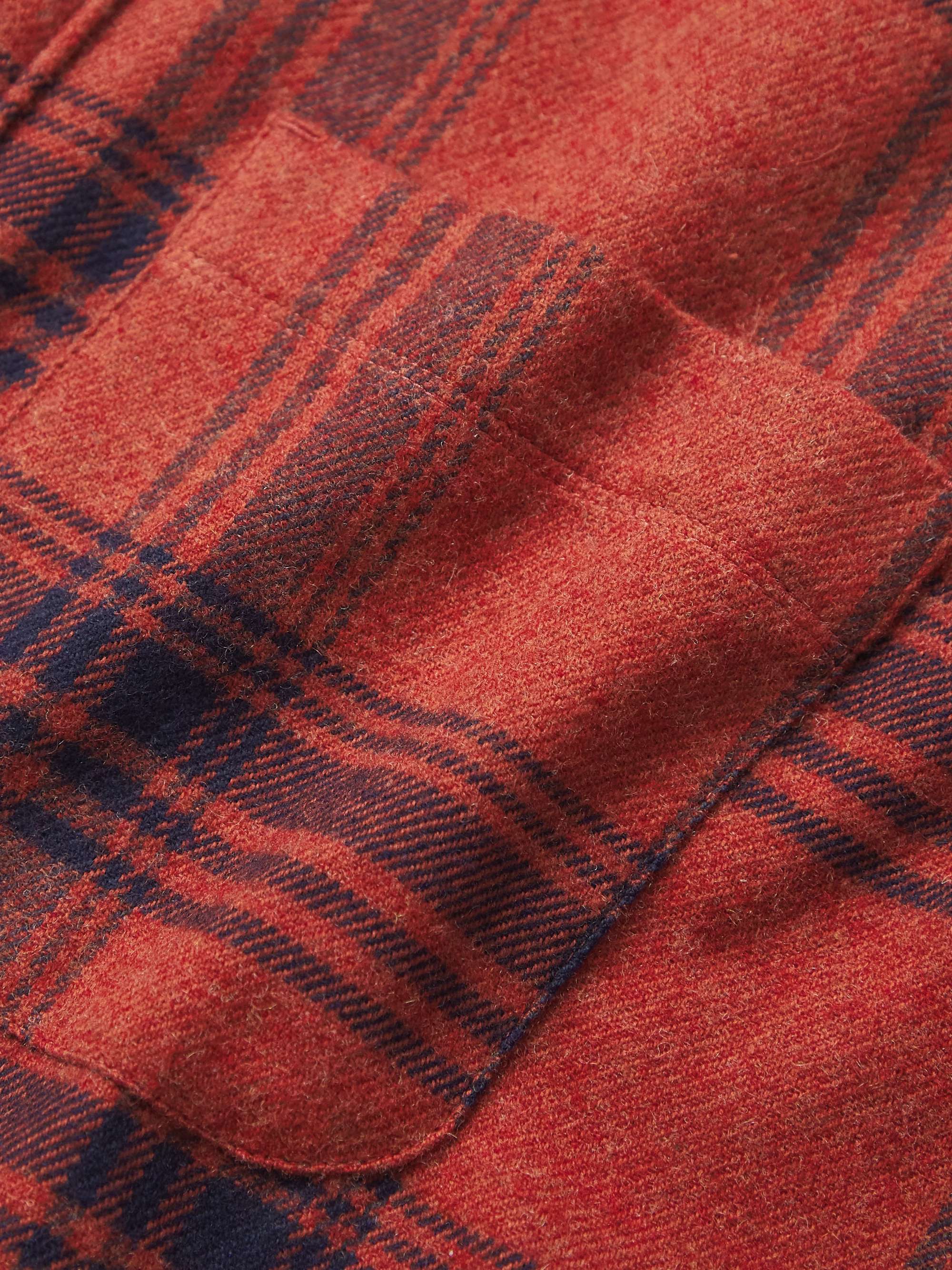 A.P.C. Trek Checked Cotton-Blend Flannel Shirt
