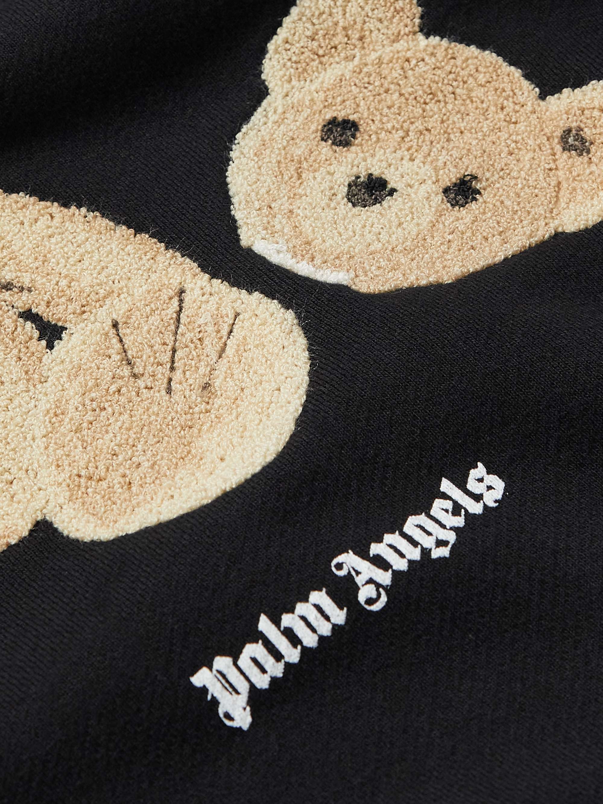 PALM ANGELS Logo-Print Apppliqued Cotton-Jersey Sweatshirt for Men | MR ...