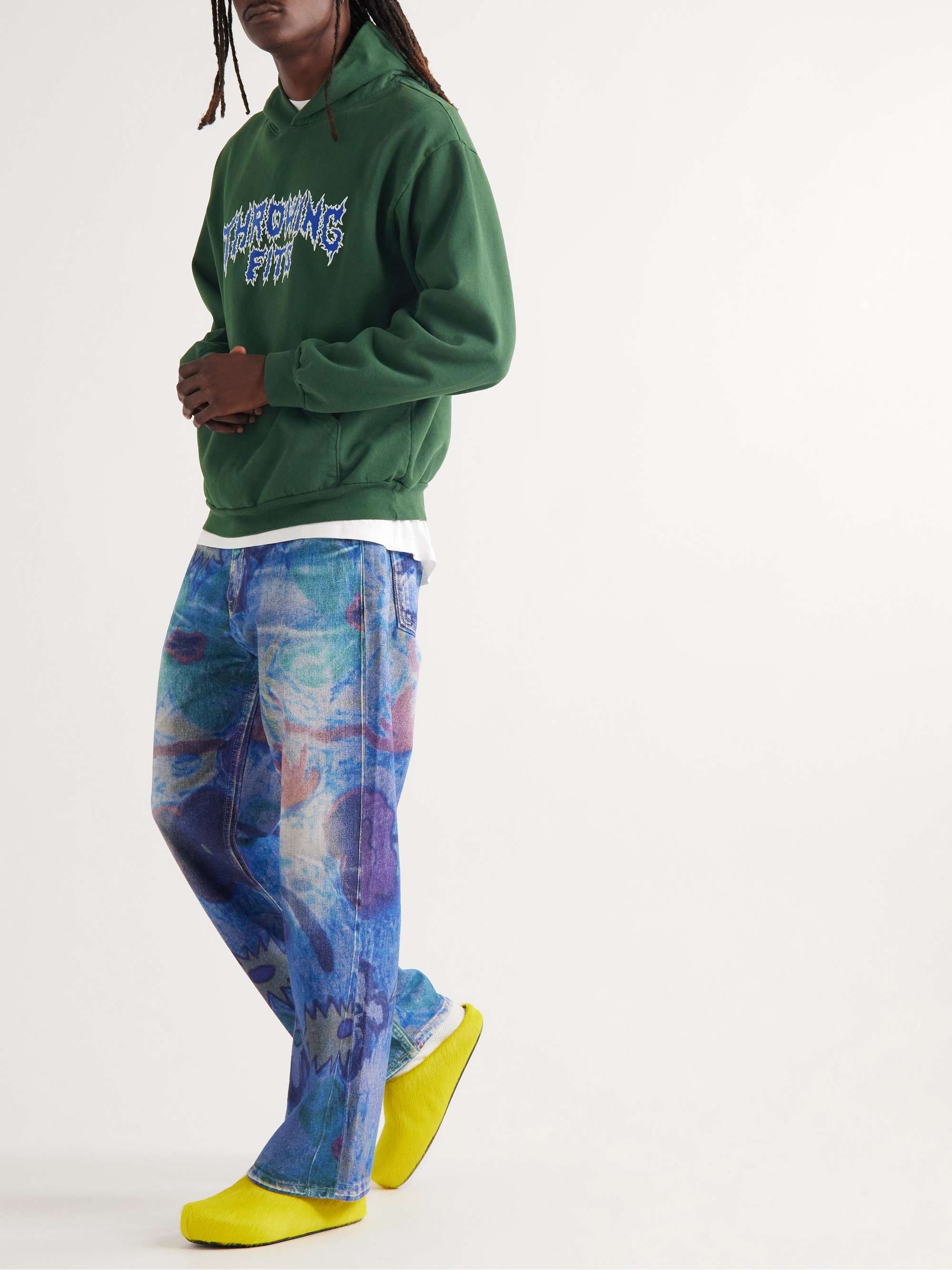 THROWING FITS LogoPrint CottonJersey Hoodie for Men MR PORTER