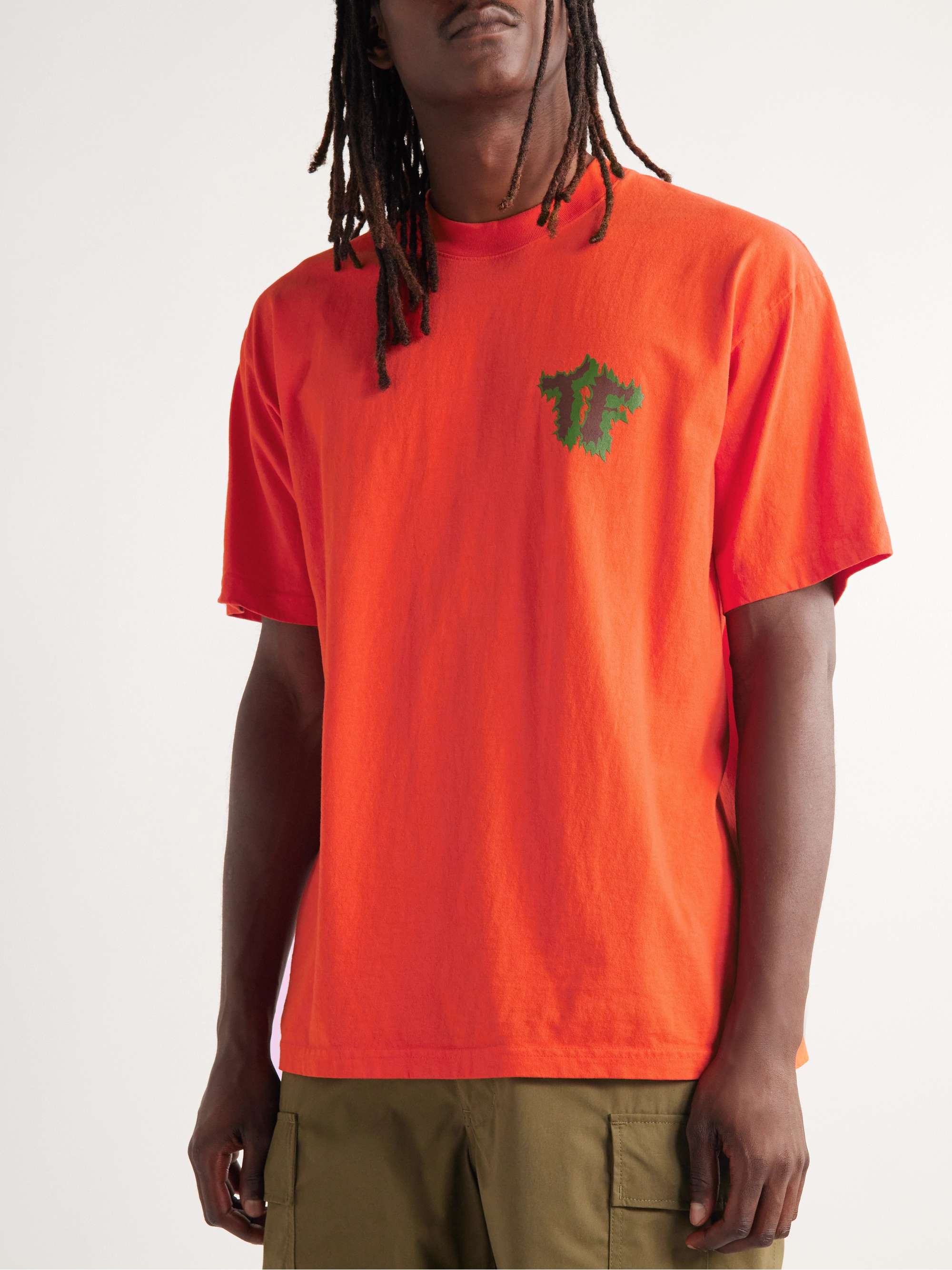 THROWING FITS Logo-Print Cotton-Jersey T-Shirt
