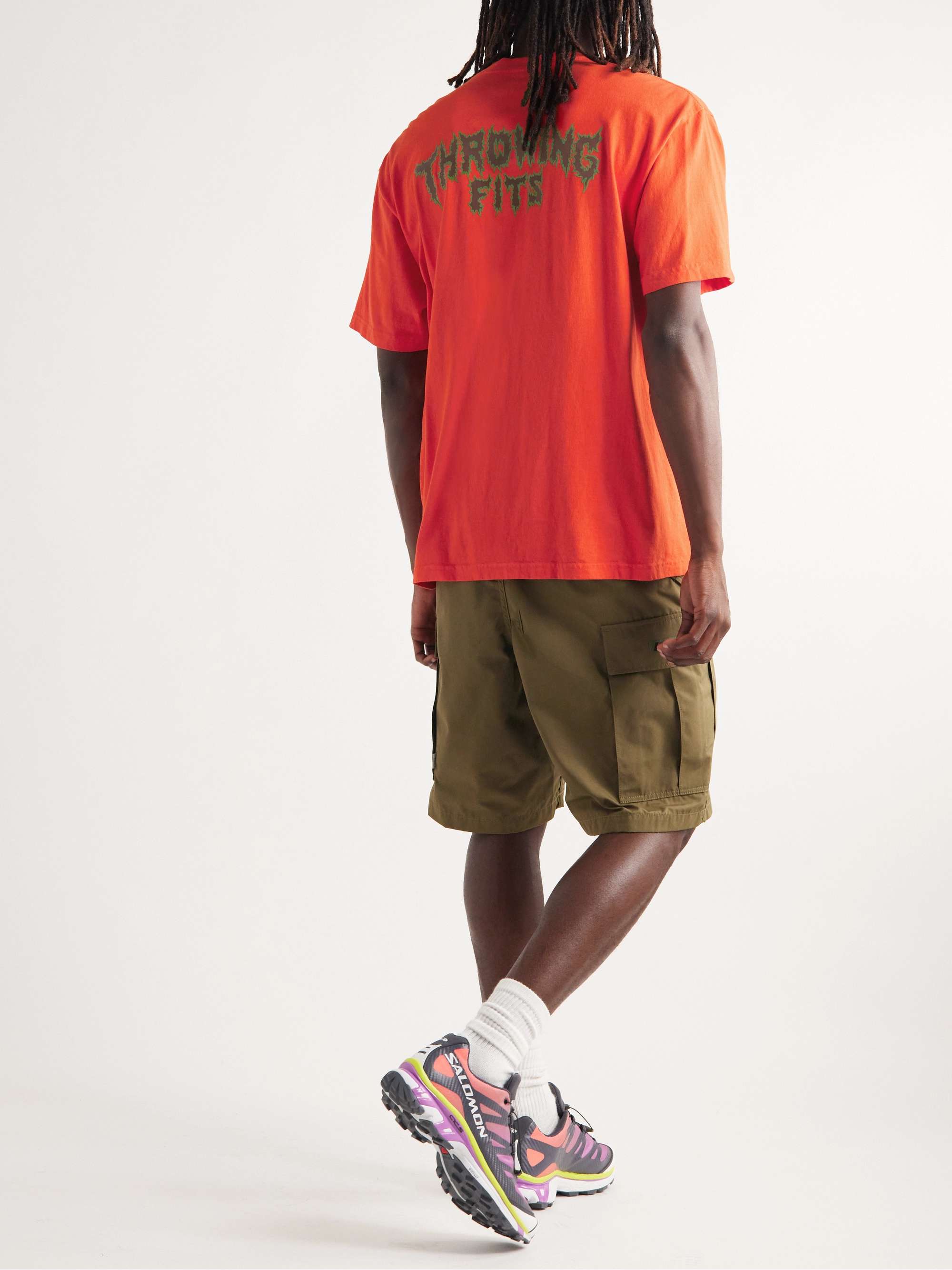 THROWING FITS Logo-Print Cotton-Jersey T-Shirt