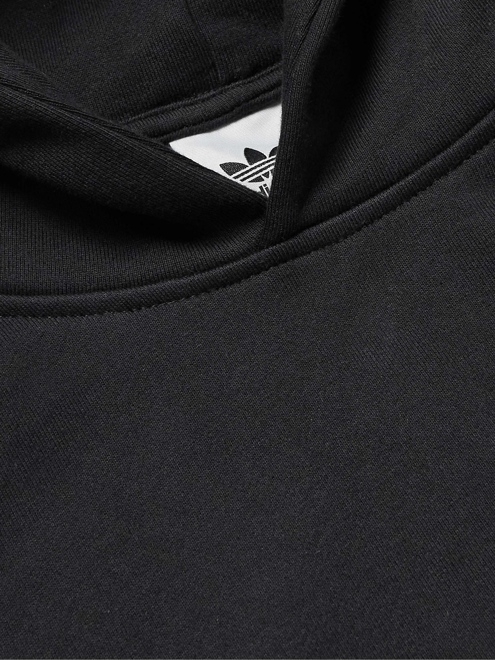 ADIDAS ORIGINALS Adicolor Contempo Logo-Embroidered Cotton-Blend Jersey Hoodie