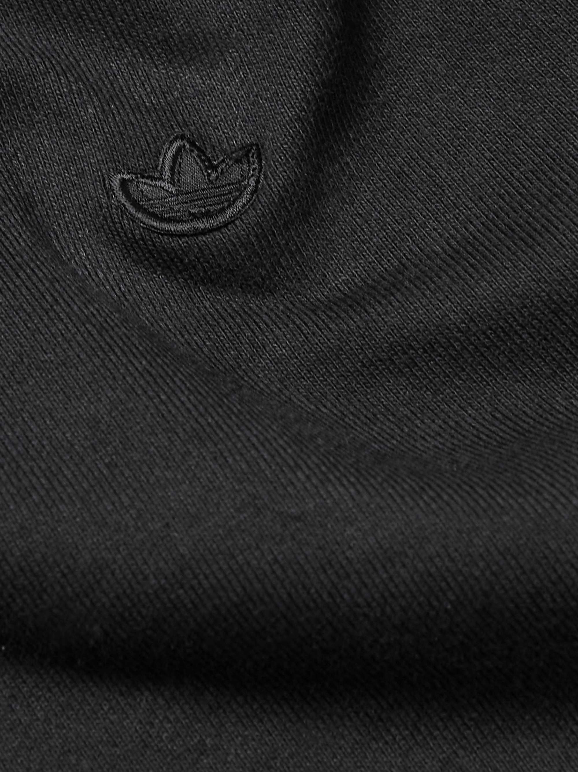 ADIDAS ORIGINALS Adicolor Contempo Logo-Embroidered Cotton-Blend Jersey Hoodie