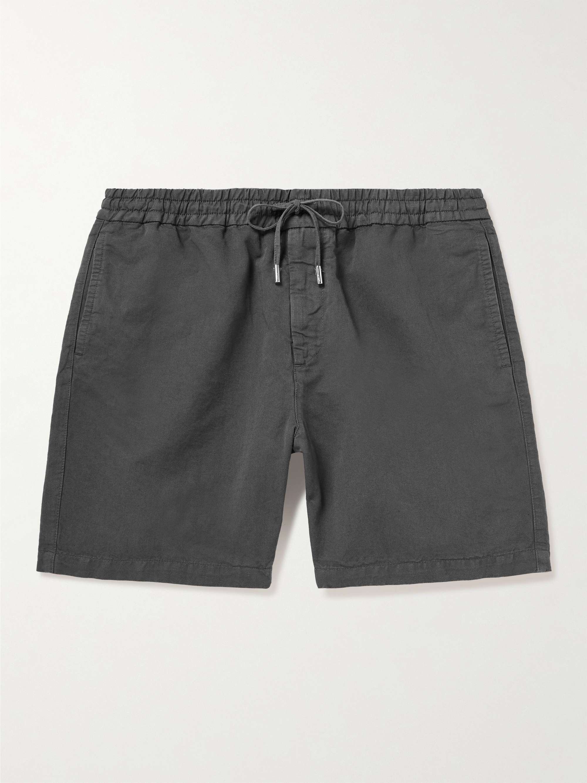 MR P. Straight-Leg Cotton and Linen-Blend Drawstring Shorts