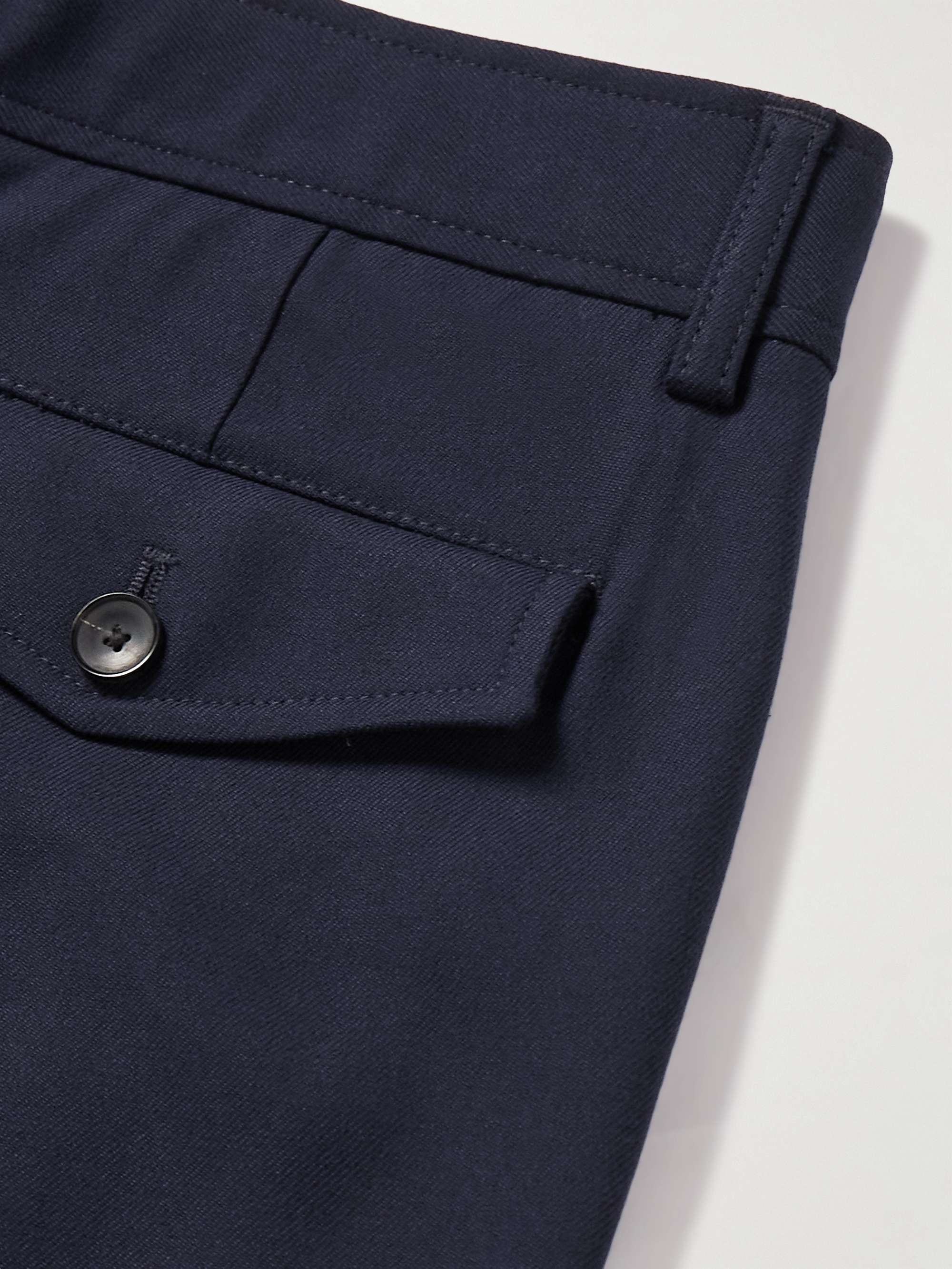 MR P. Tapered Pleated Woven Trousers