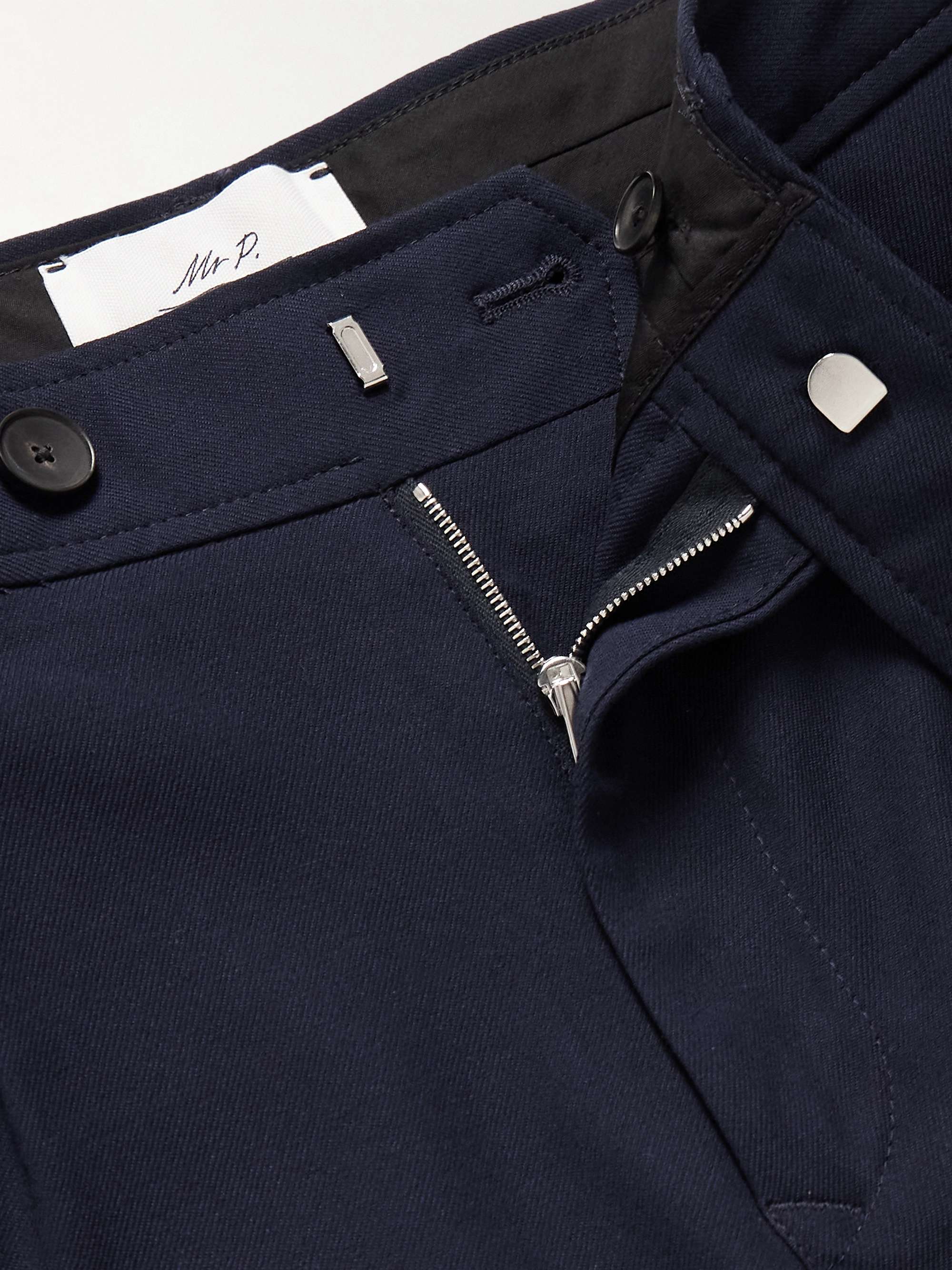 MR P. Tapered Pleated Woven Trousers