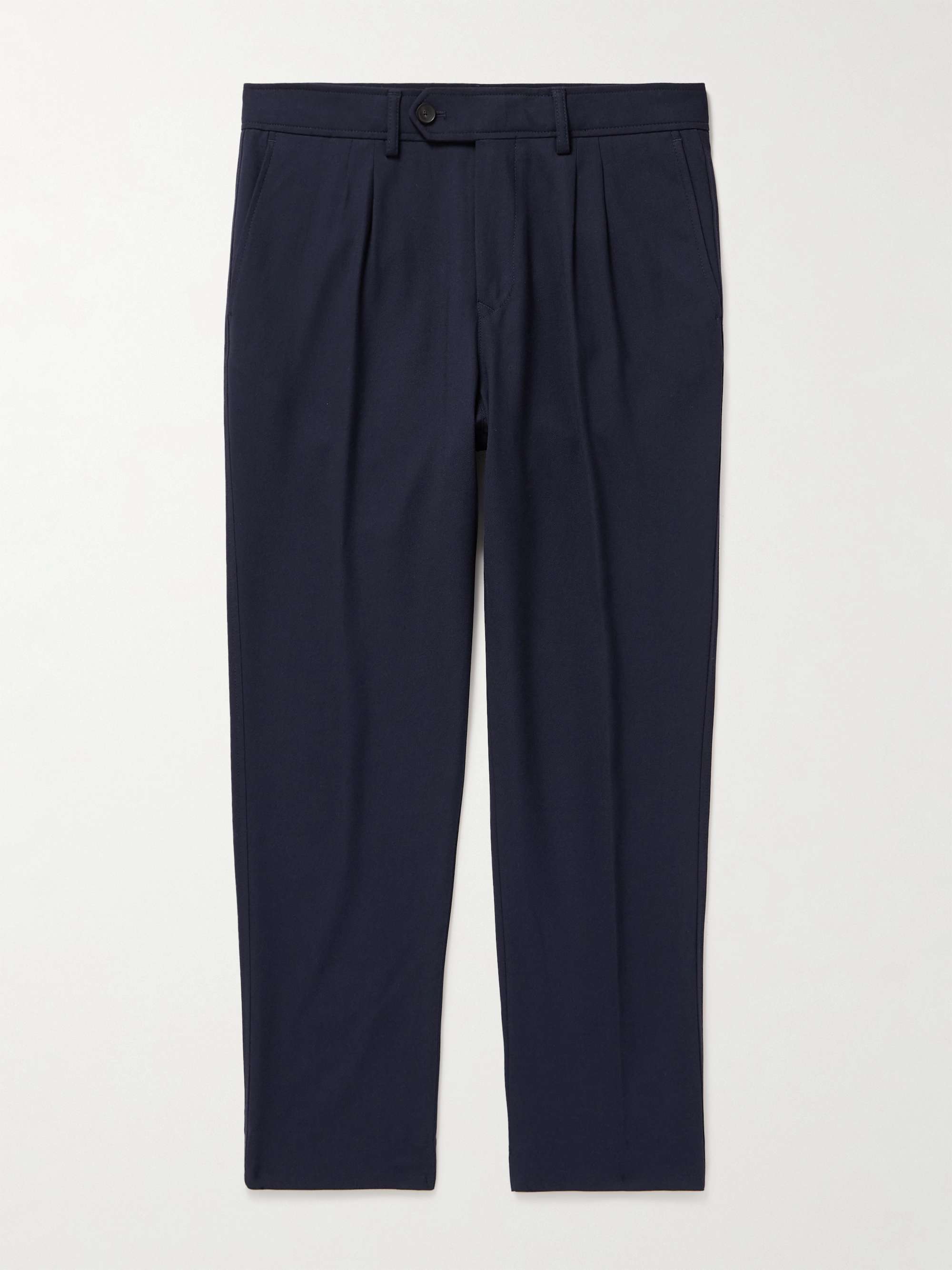 MEN'S PLEATED TAPERED PANTS