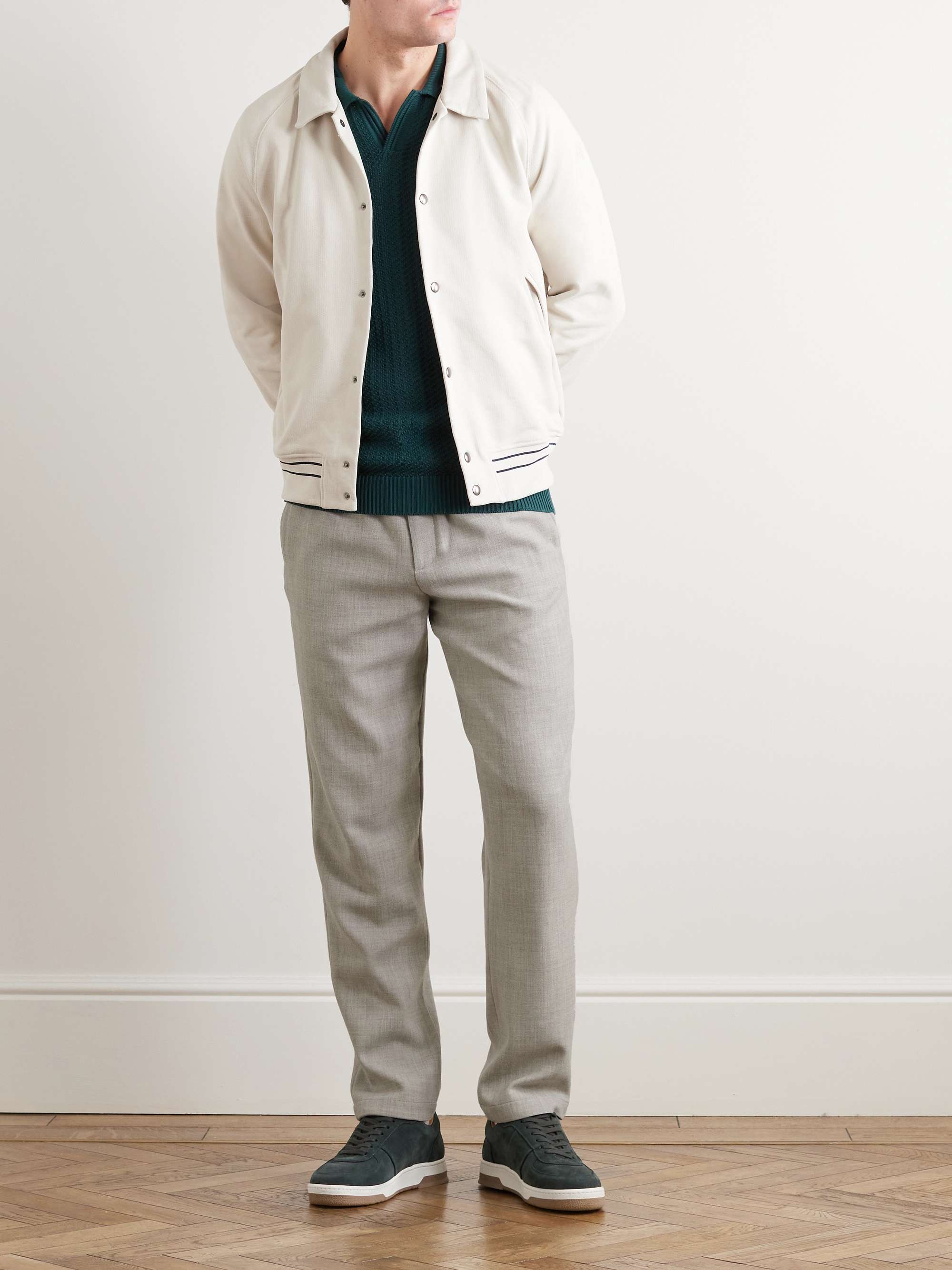 MR P. Tapered Virgin Wool and Cashmere-Blend Drawstring Trousers for Men