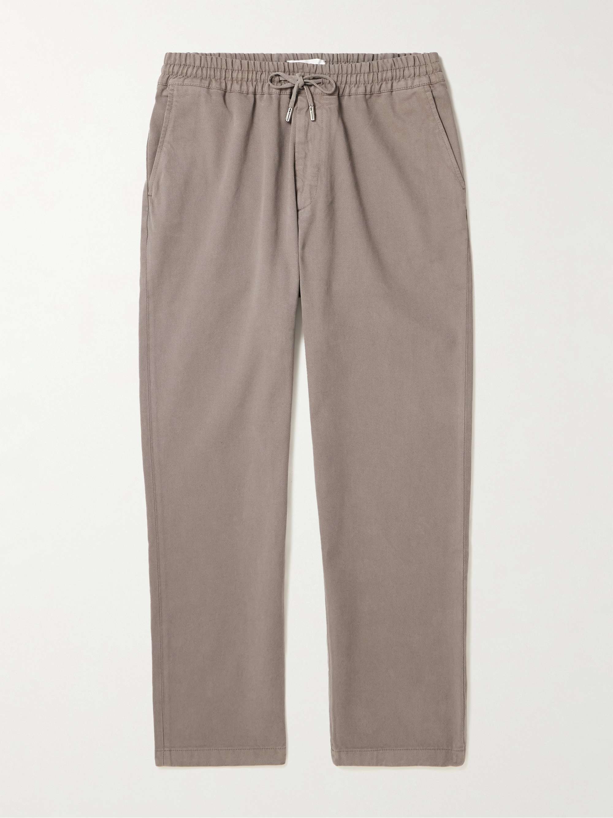 MR P. Straight-Leg Cotton and Wool-Blend Twill Drawstring Trousers for ...