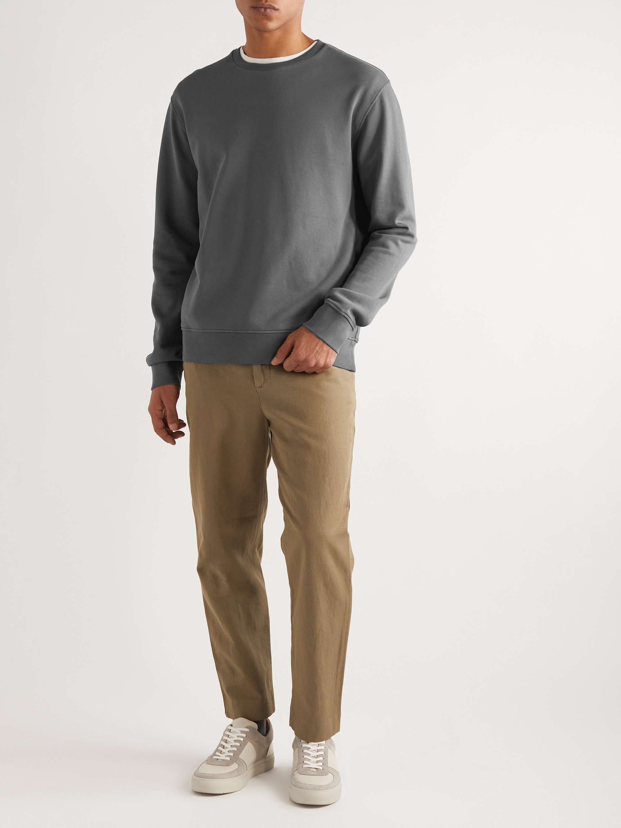 Grey jersey sweatshirt cheap