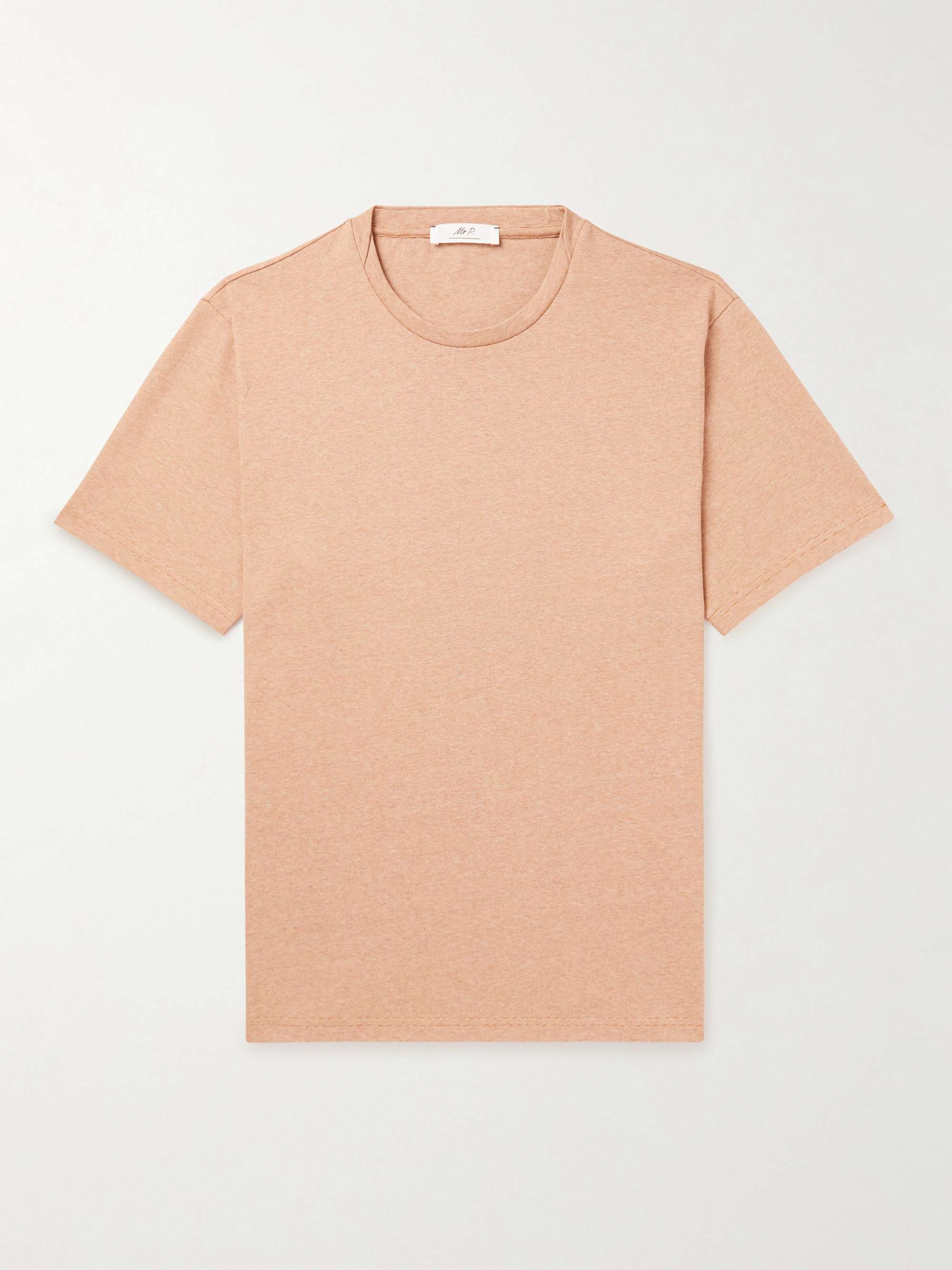 for | Cotton Hemp-Blend and Men Jersey PORTER T-Shirt MR Slub P. MR
