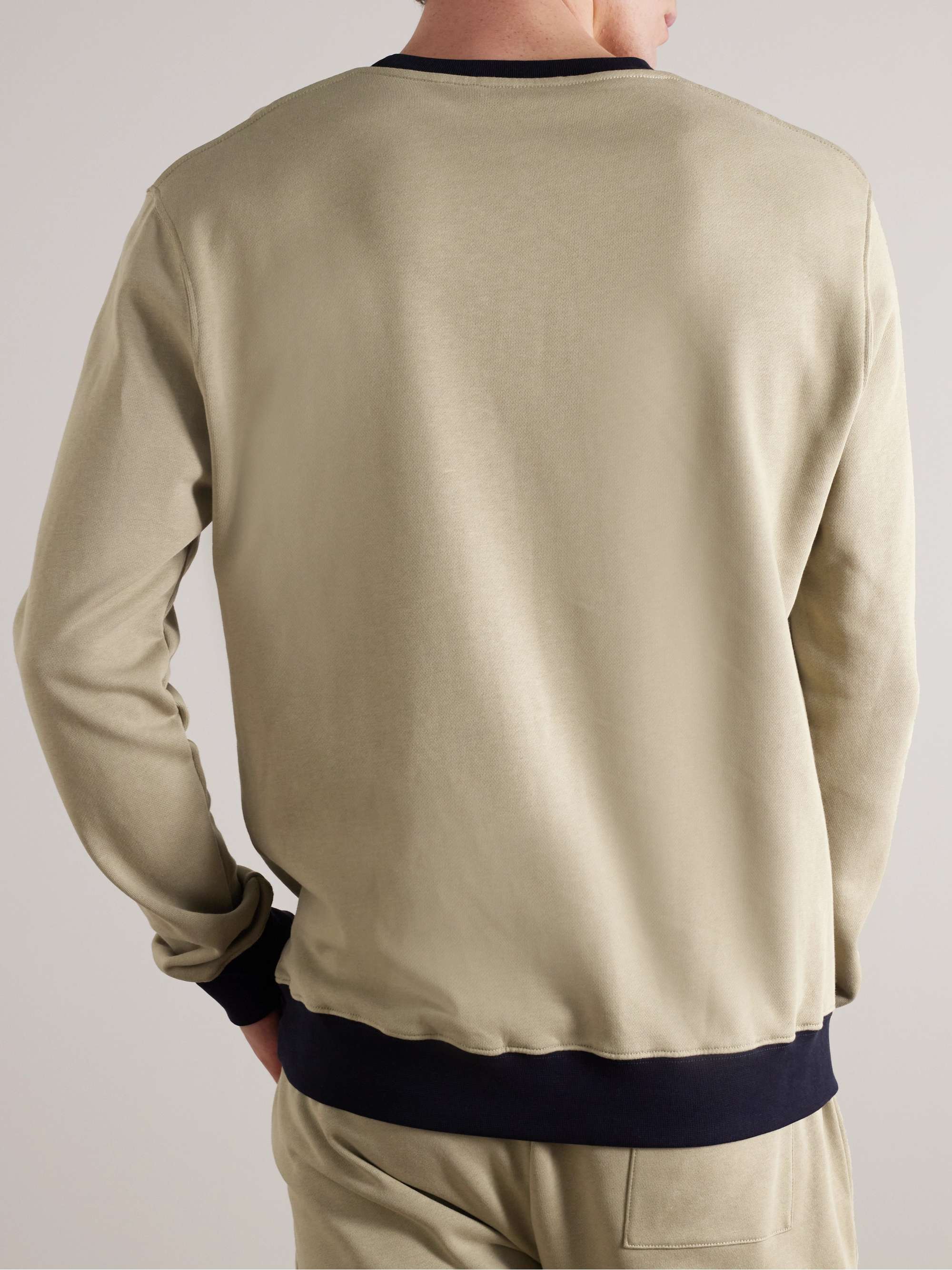 MR P. Colour-Block Cotton-Jersey Sweatshirt