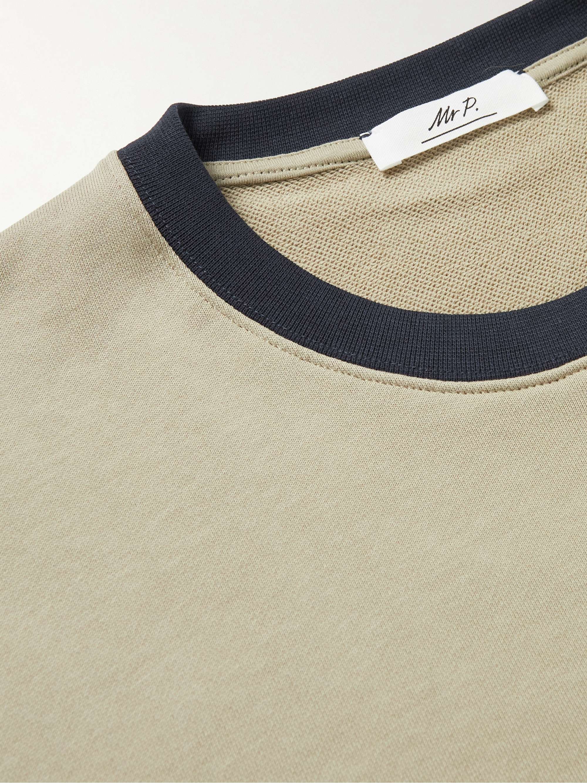 MR P. Colour-Block Cotton-Jersey Sweatshirt