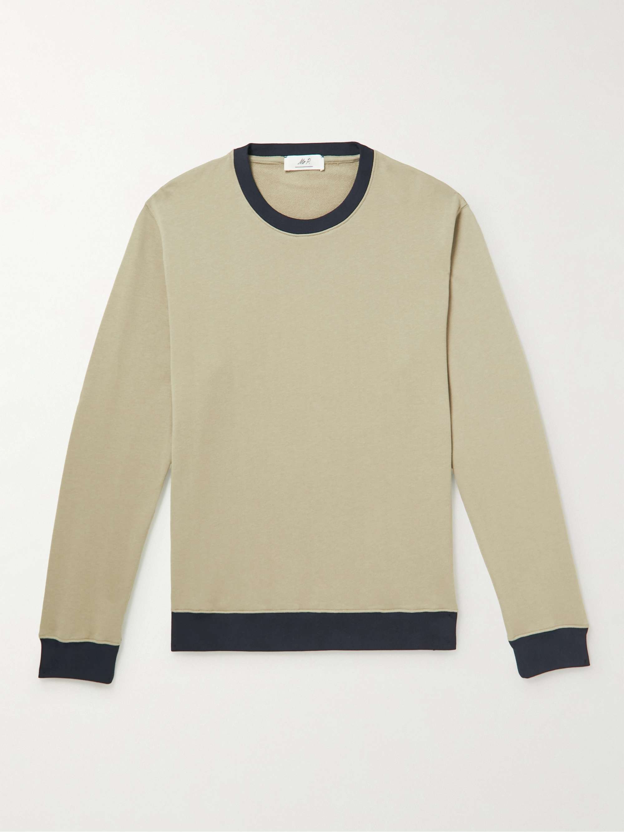 MR P. Colour-Block Cotton-Jersey Sweatshirt