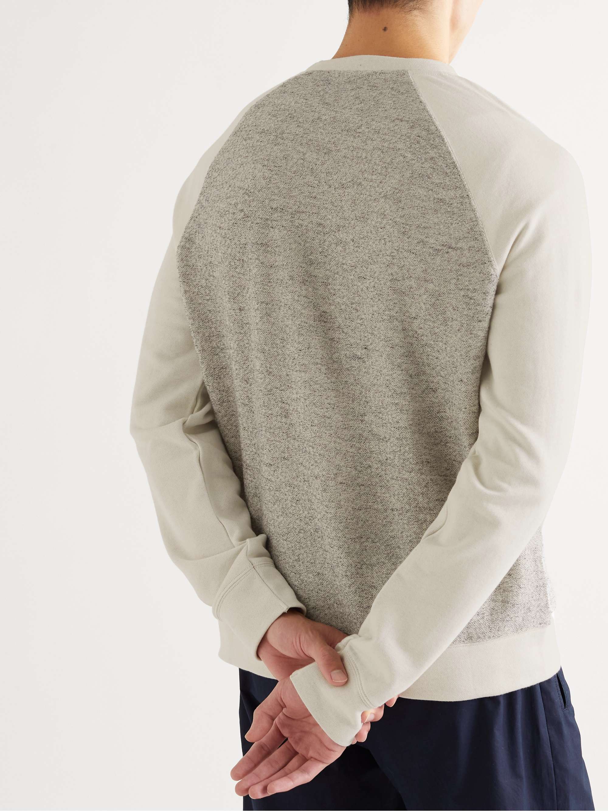 MR P. Panelled Cotton-Blend Sweatshirt