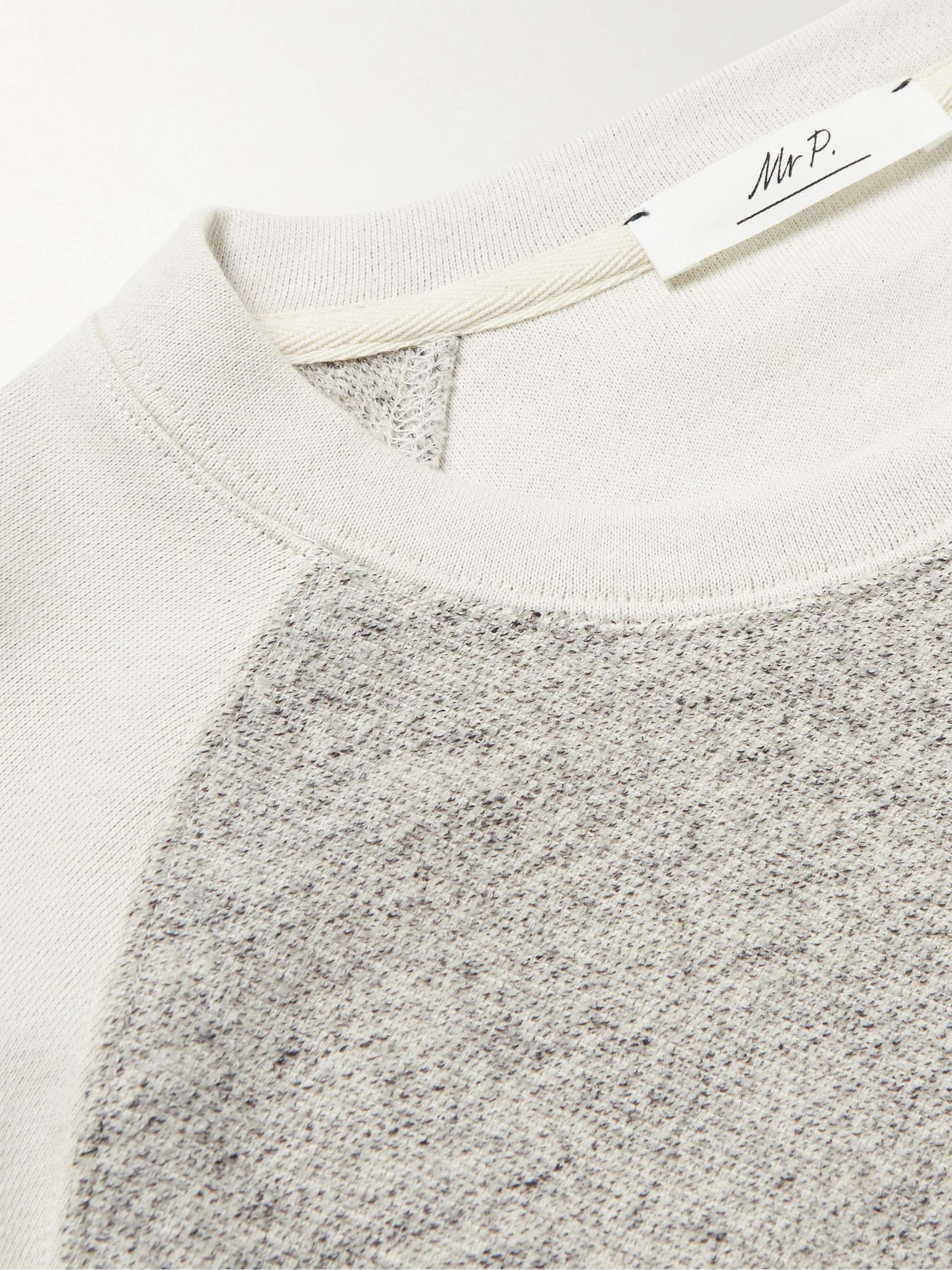 MR P. Panelled Cotton-Blend Sweatshirt