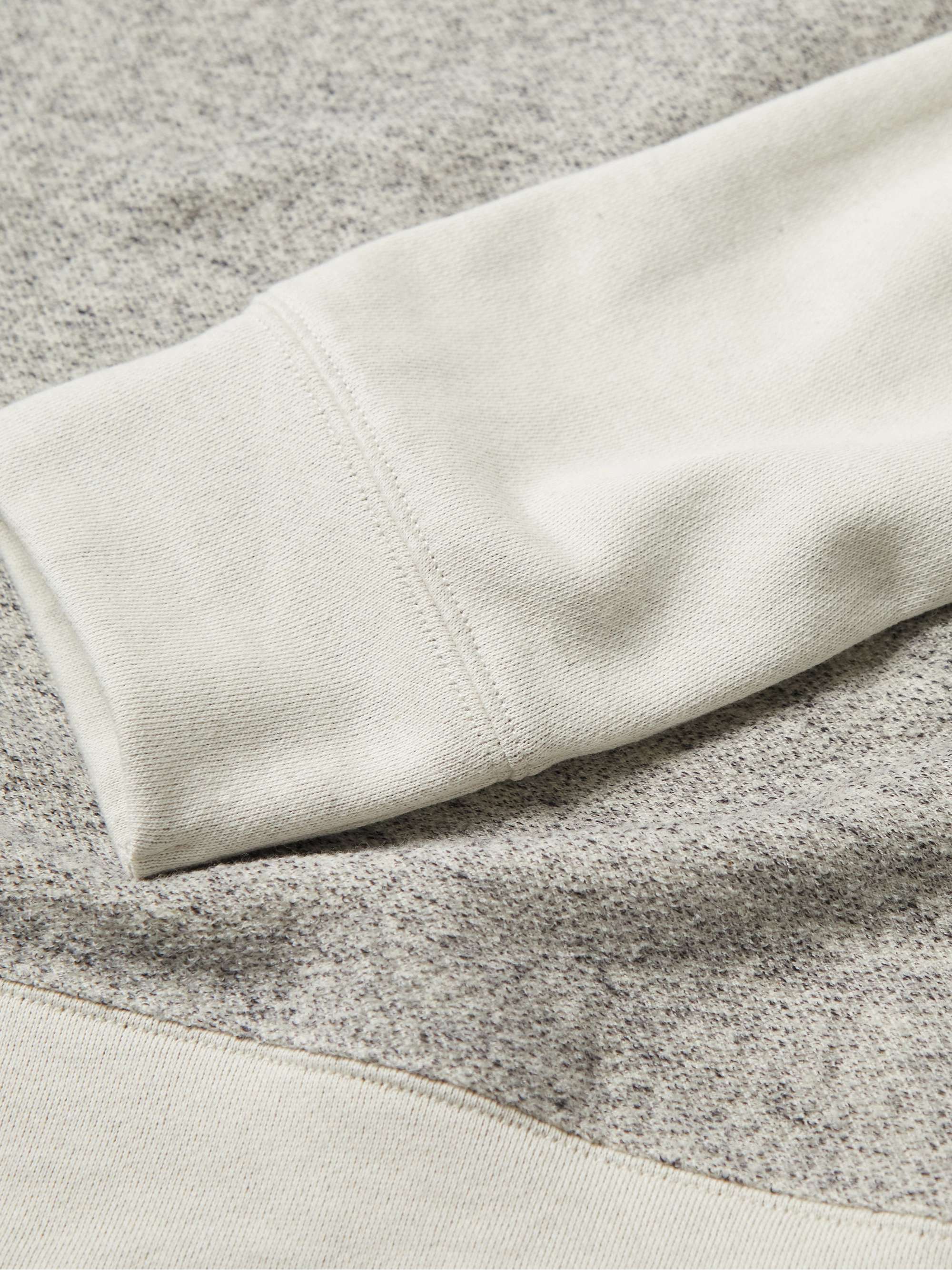 MR P. Panelled Cotton-Blend Sweatshirt