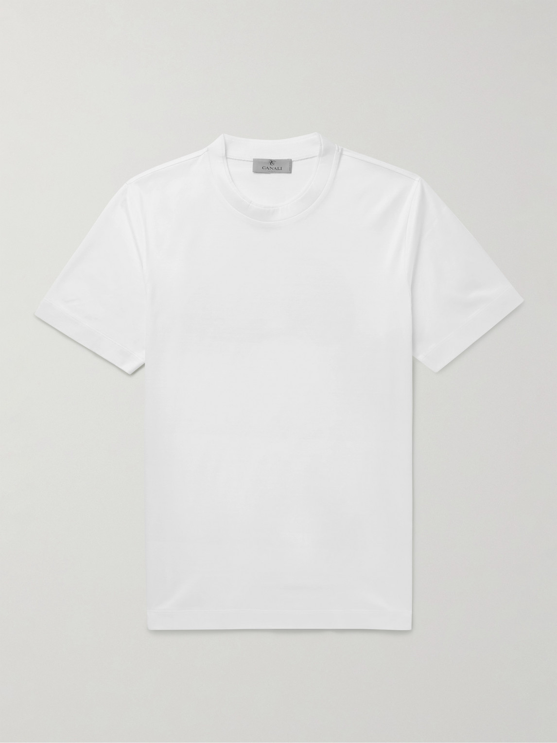 Canali Slim-Fit Mercerised Cotton-Jersey T-Shirt - Men