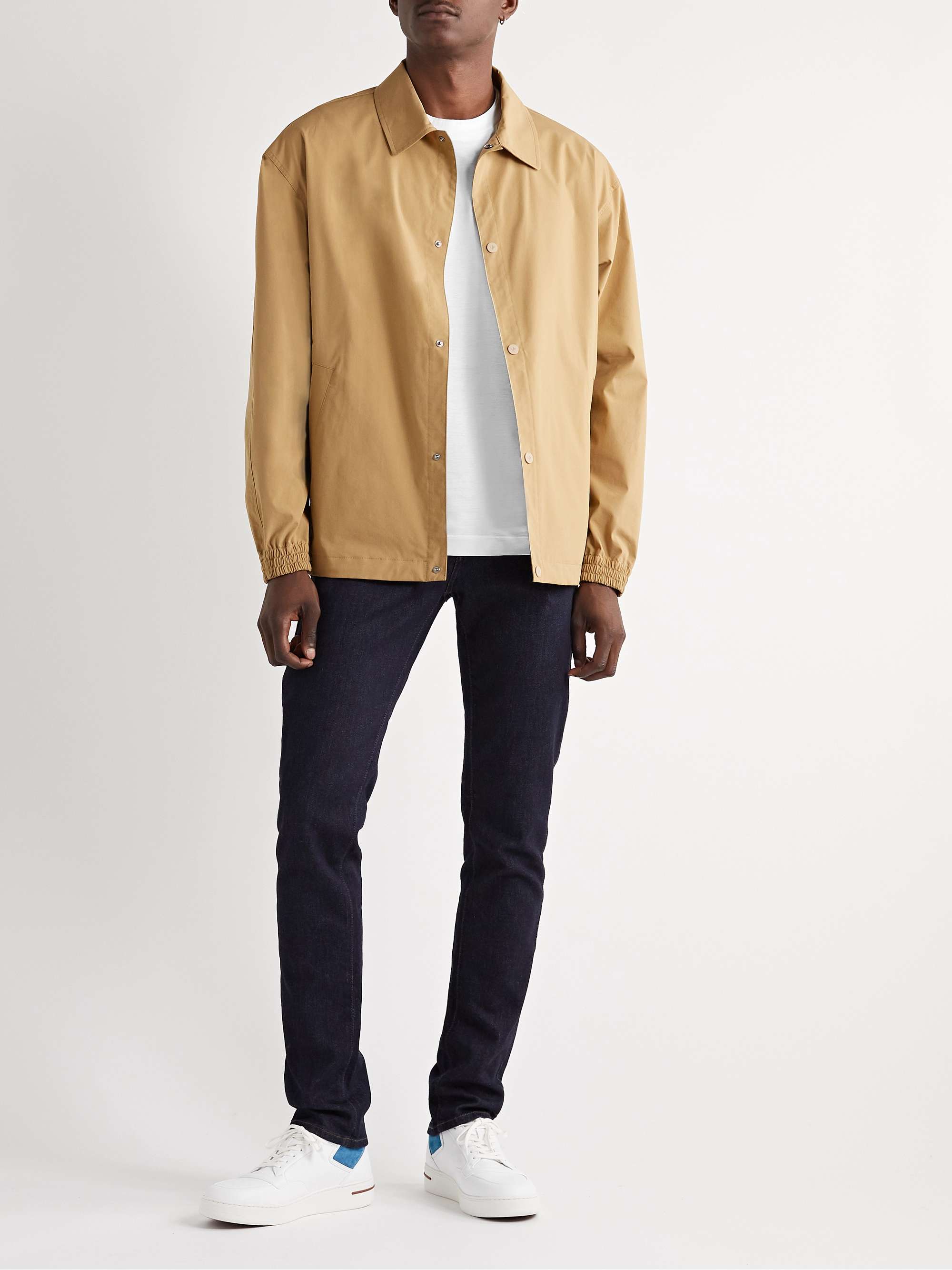 CANALI Slim-Fit Mercerised Cotton-Jersey T-Shirt