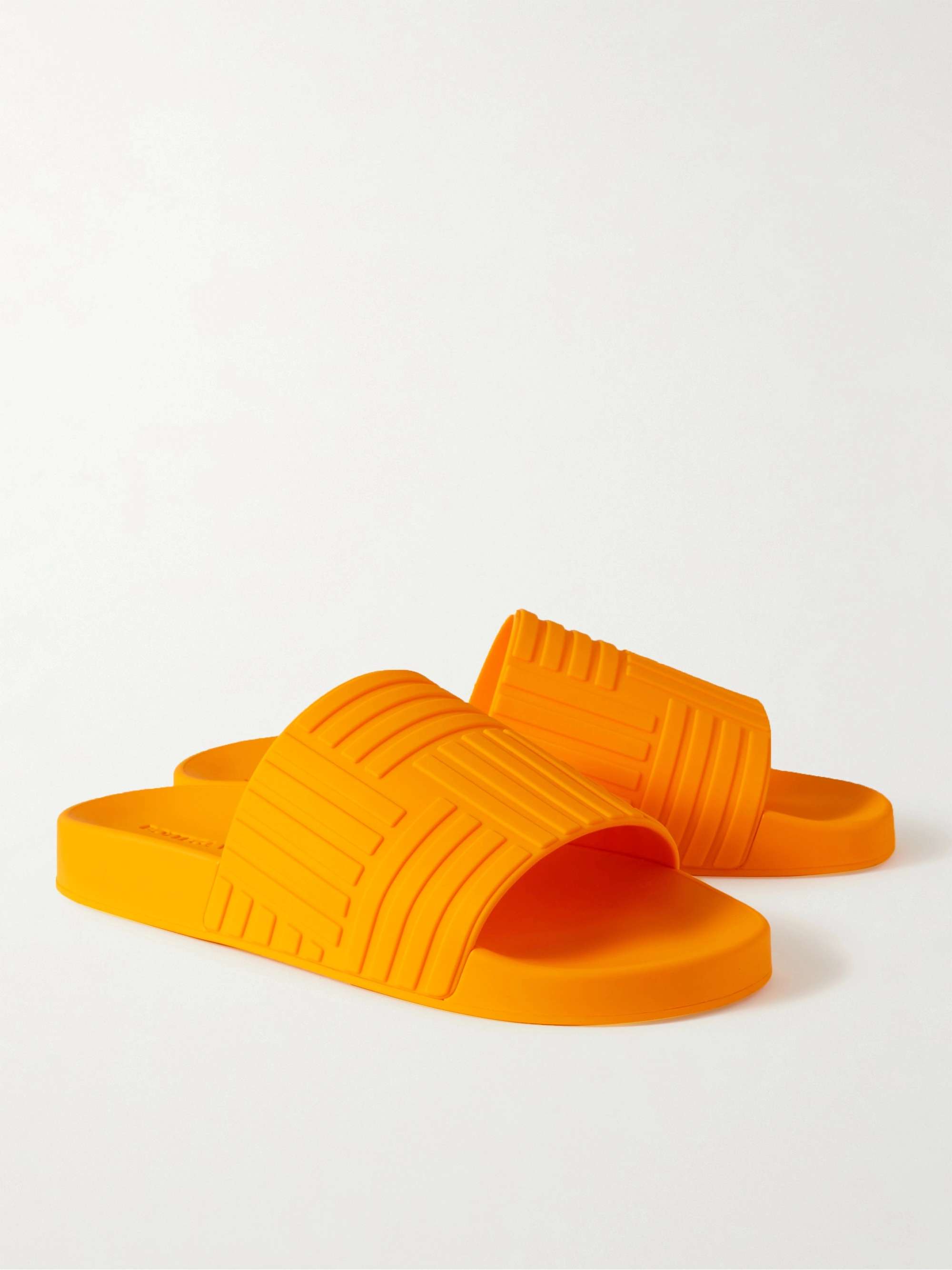 BOTTEGA VENETA Carpet Embossed Rubber Slides