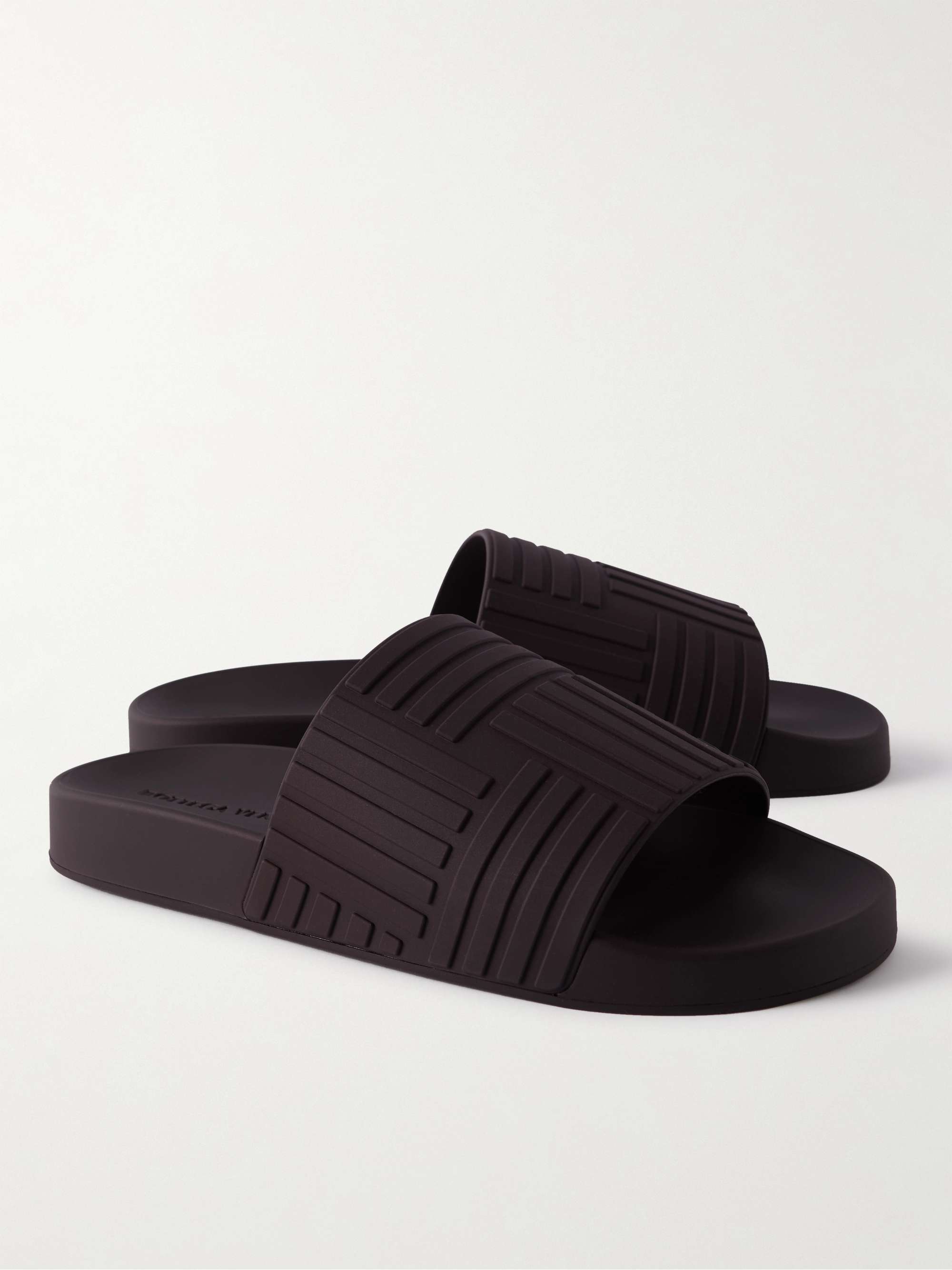 BOTTEGA VENETA Carpet Embossed Rubber Slides