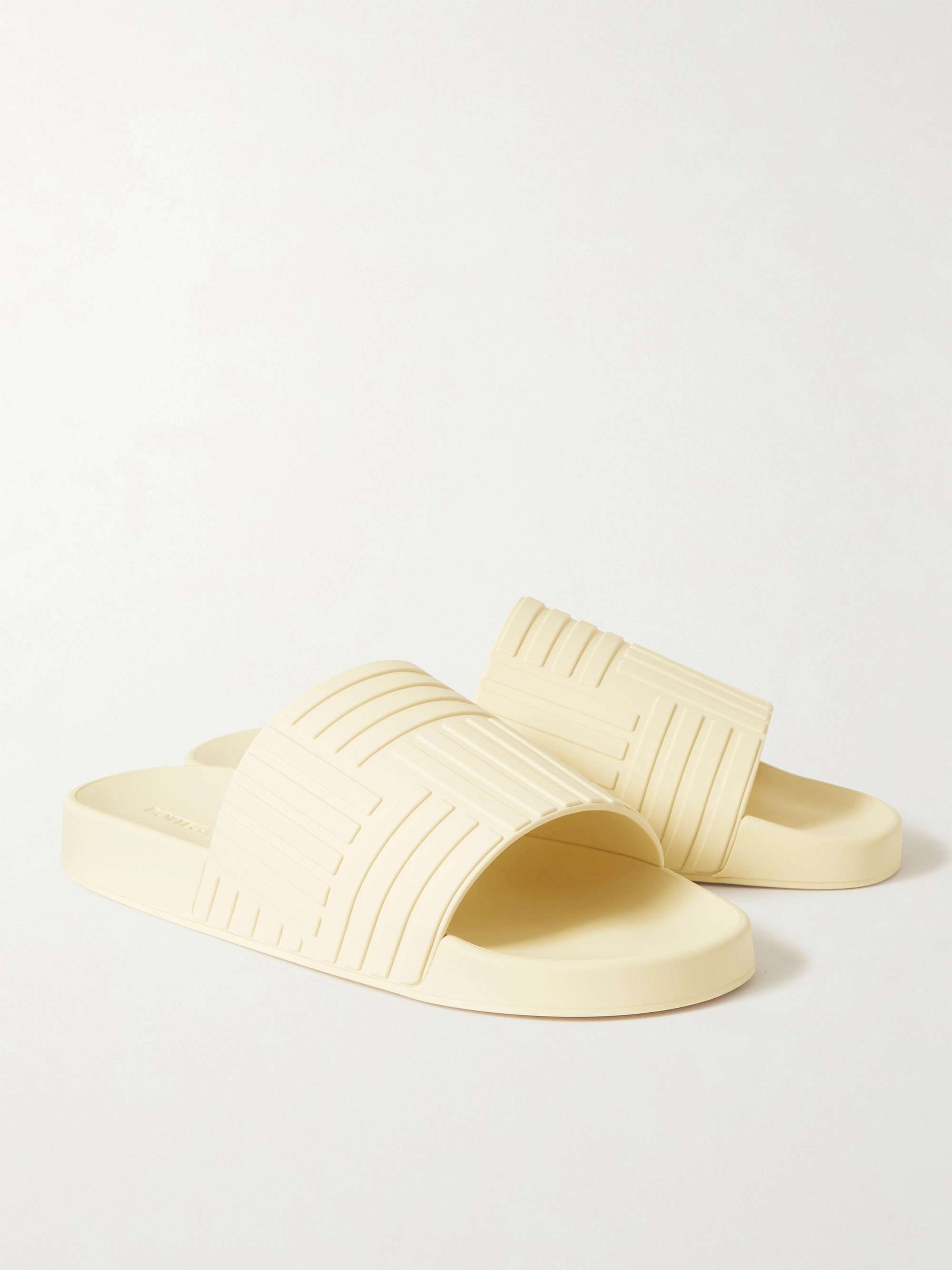 BOTTEGA VENETA Carpet Embossed Rubber Slides