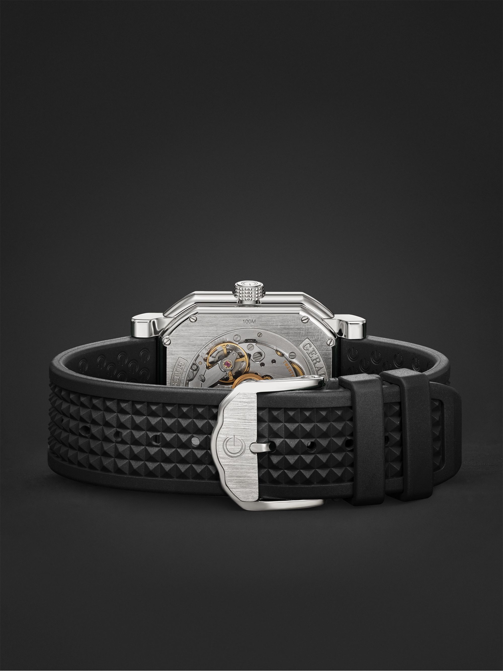 GERALD CHARLES Maestro 2.0 Ultra-Thin Automatic 39mm Titanium and Rubber Watch, Ref. No. GC2.0-A-00