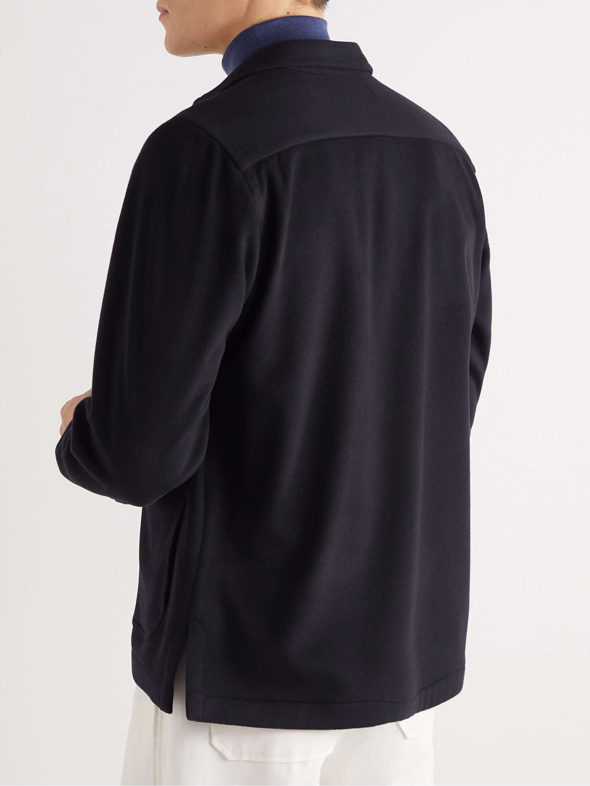 DE PETRILLO Virgin Wool-Blend Overshirt