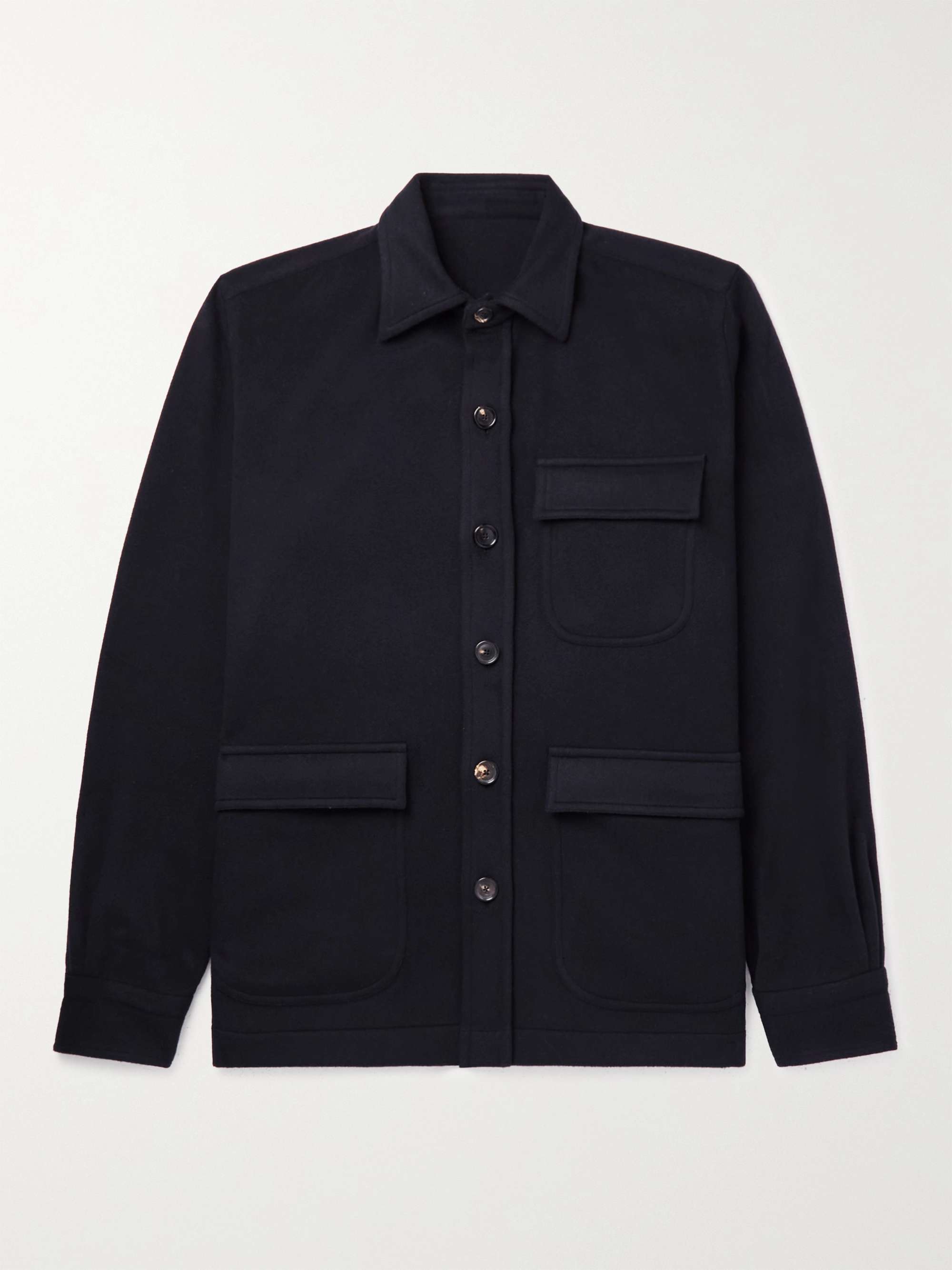 DE PETRILLO Virgin Wool-Blend Overshirt for Men | MR PORTER