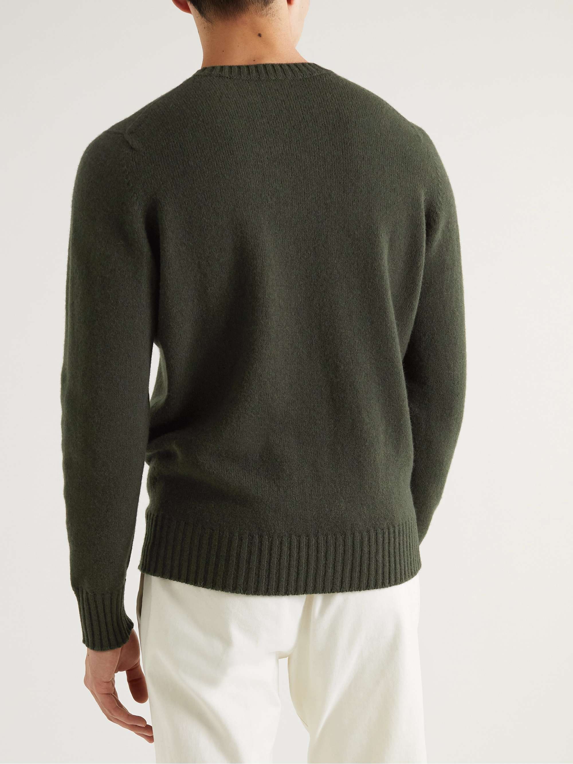 DE PETRILLO Slim-Fit Wool and Cashmere-Blend Sweater