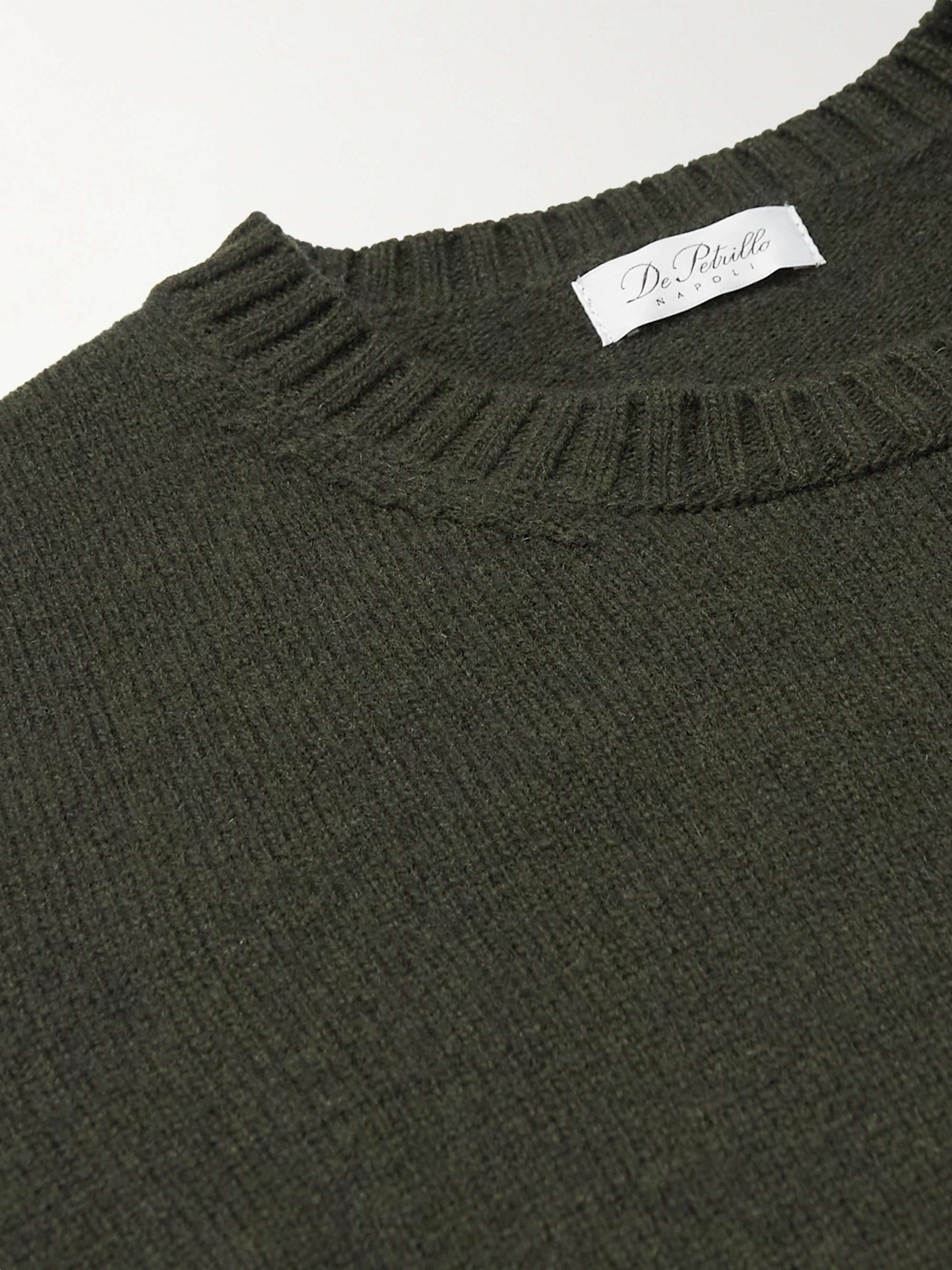 DE PETRILLO Slim-Fit Wool and Cashmere-Blend Sweater
