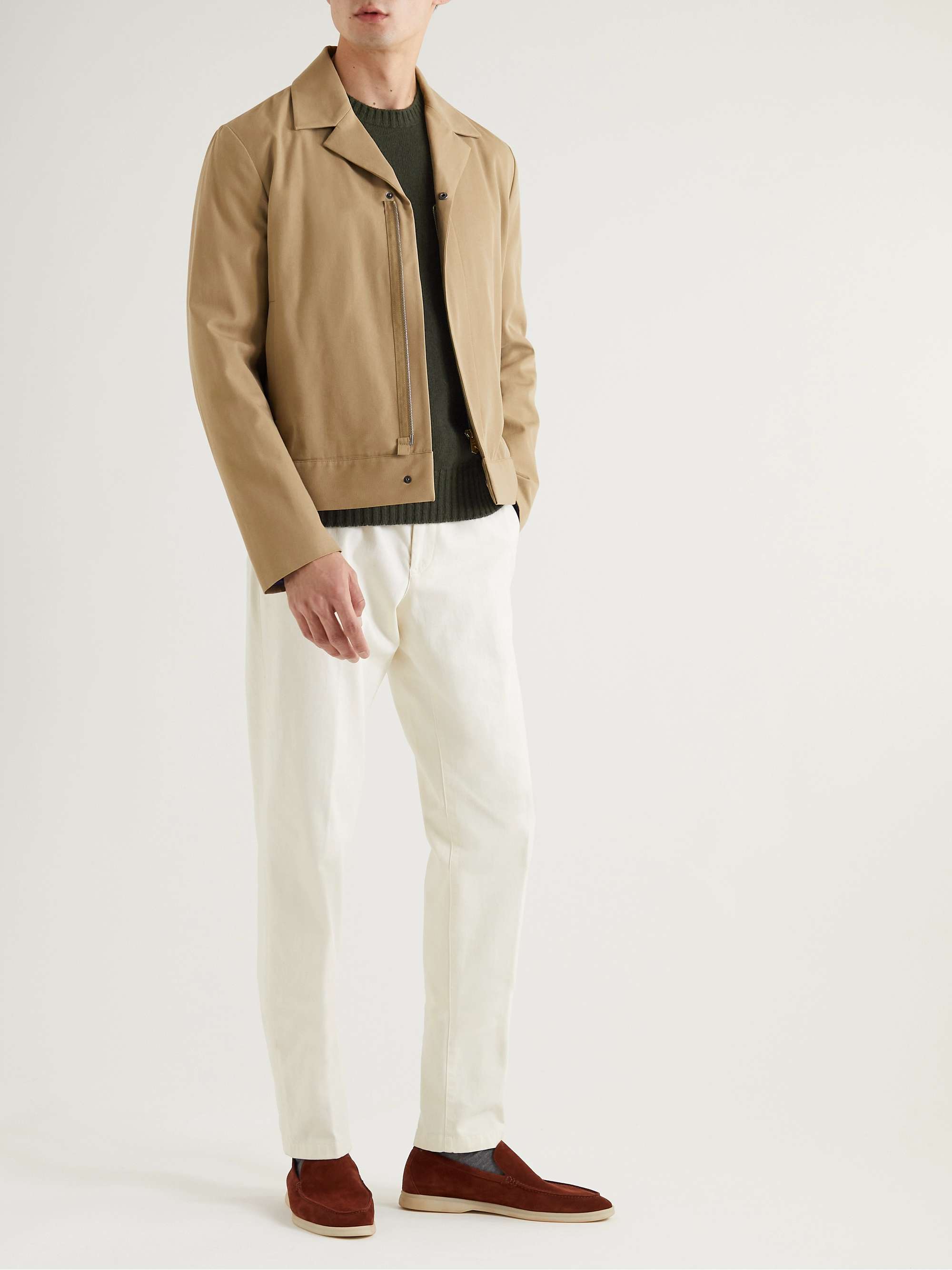 DE PETRILLO Slim-Fit Wool and Cashmere-Blend Sweater