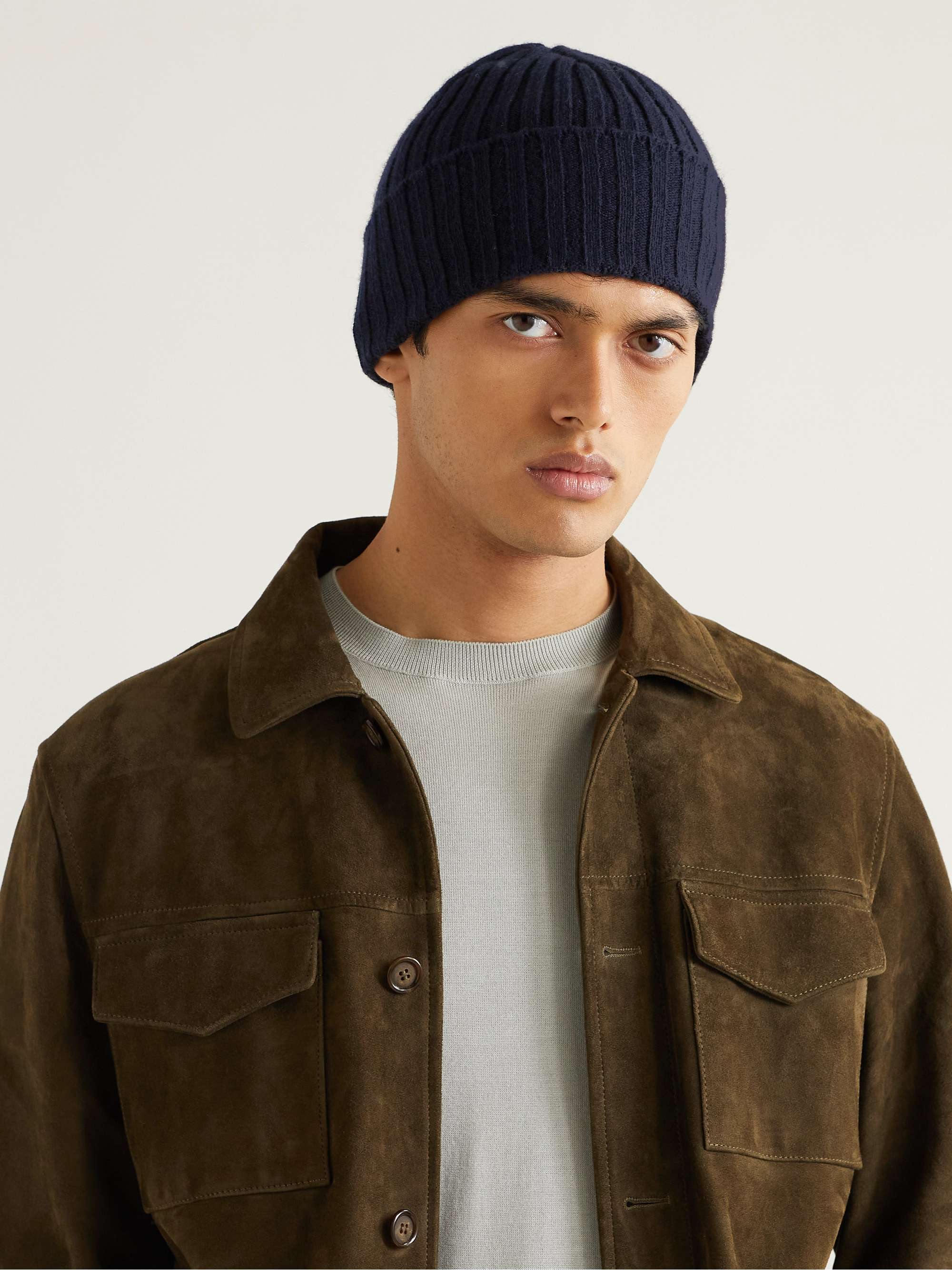 DE PETRILLO Merino Wool and Cashmere-Blend Beanie