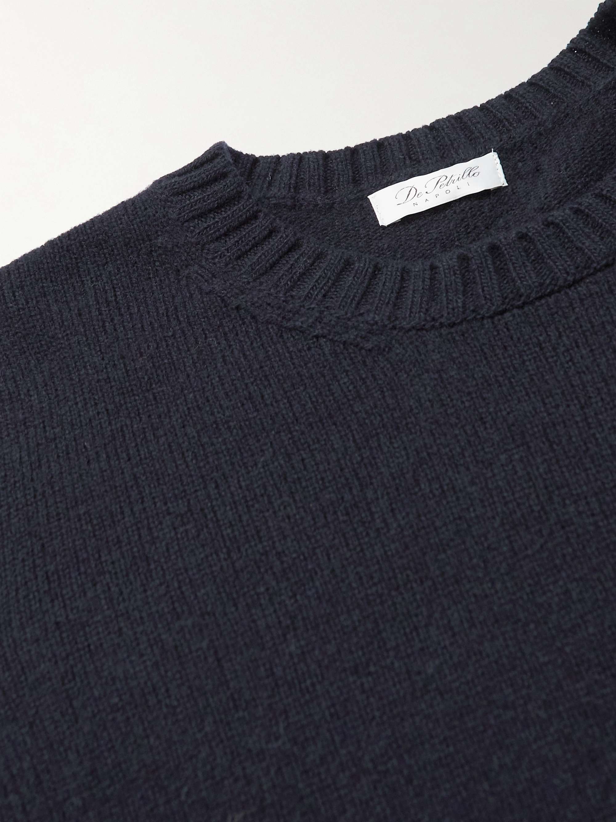 DE PETRILLO Slim-Fit Wool and Cashmere-Blend Sweater