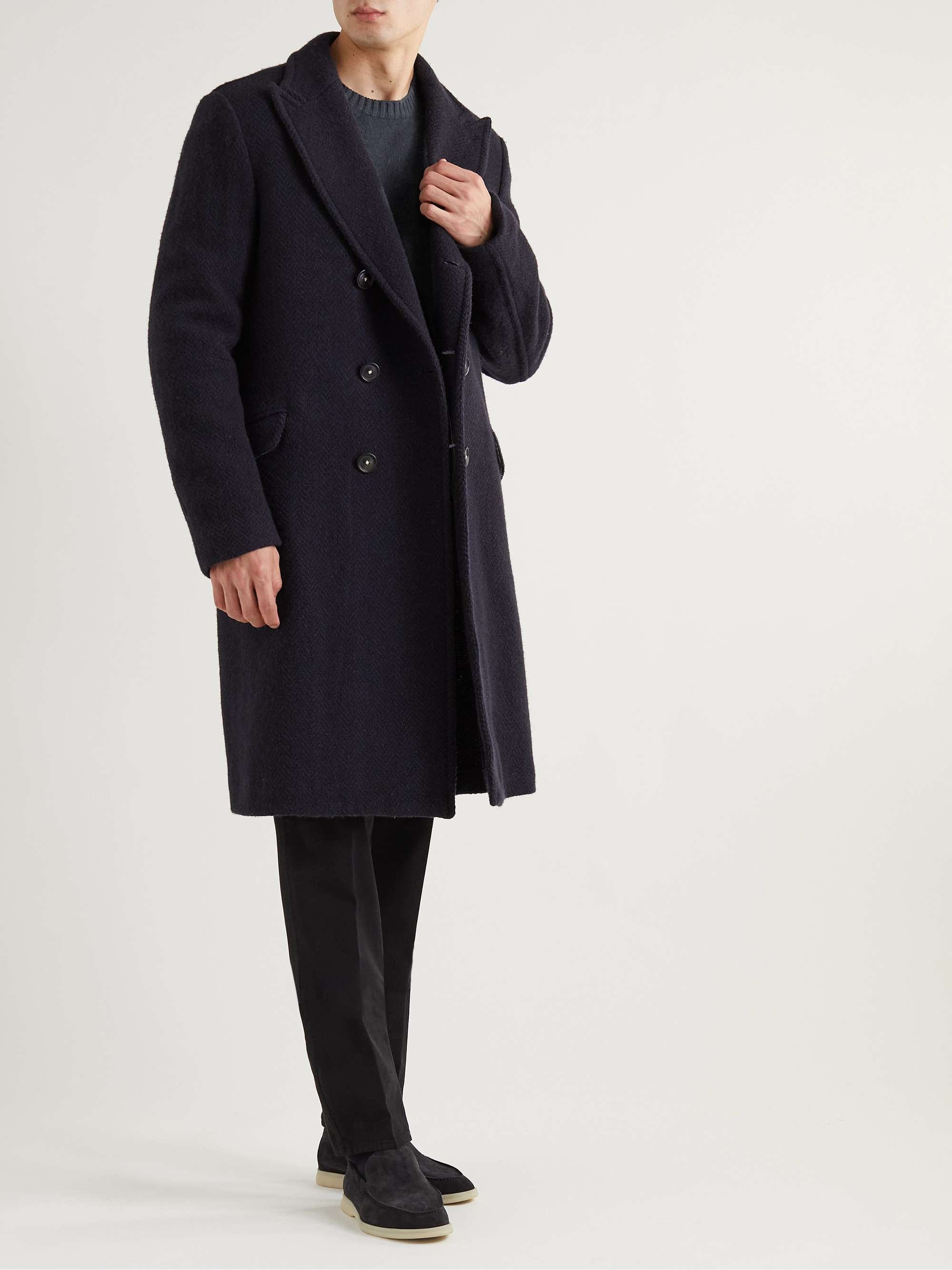DE PETRILLO Slim-Fit Wool and Cashmere-Blend Sweater