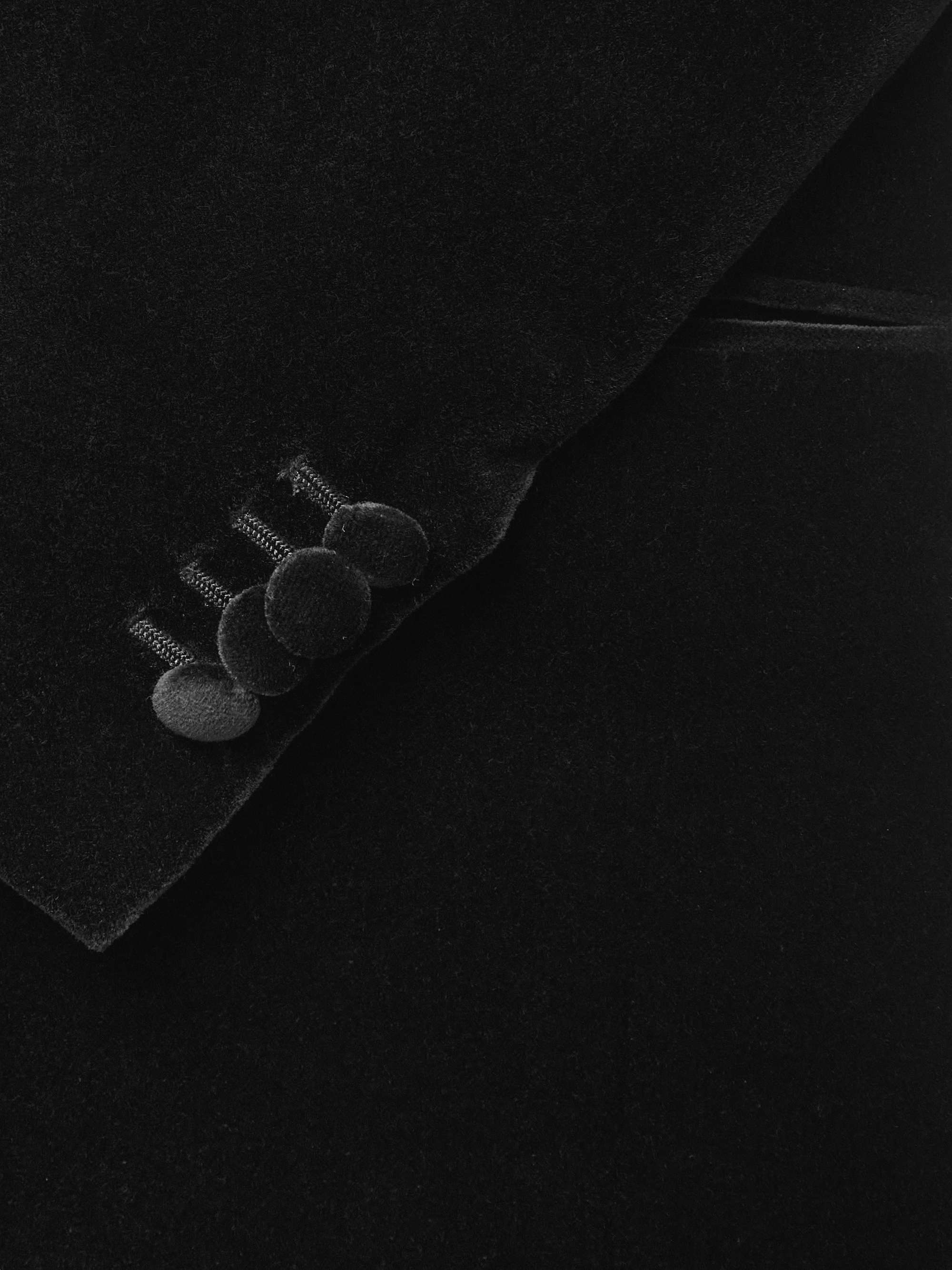 DE PETRILLO Cotton-Velvet Tuxedo Jacket