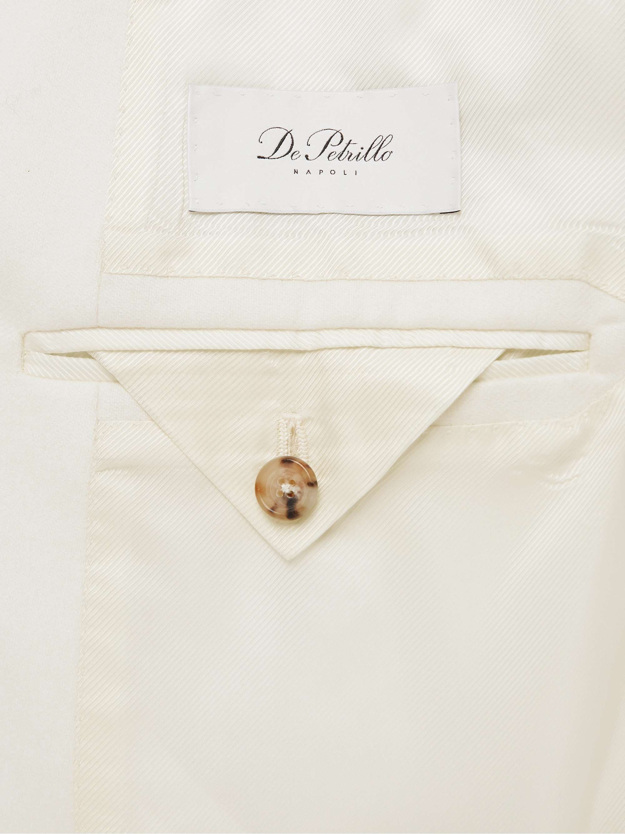 DE PETRILLO Double-Breasted Wool-Flannel Blazer