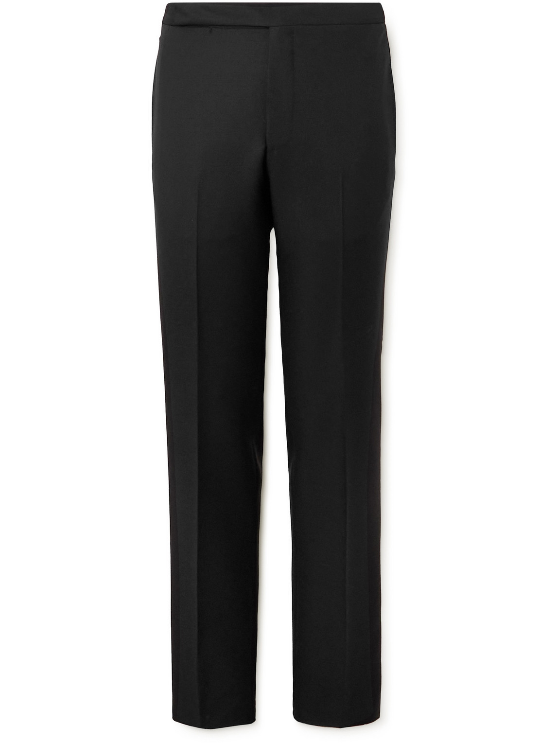 Straight-Leg Wool and Mohair-Blend Tuxedo Trousers