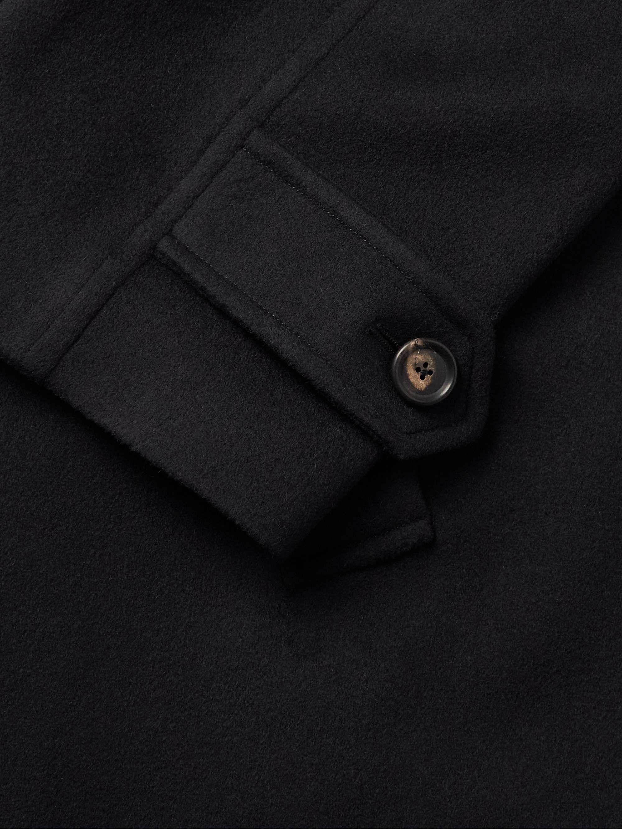 DE PETRILLO Double-Breasted Virgin Wool and Cashmere-Blend Trench Coat