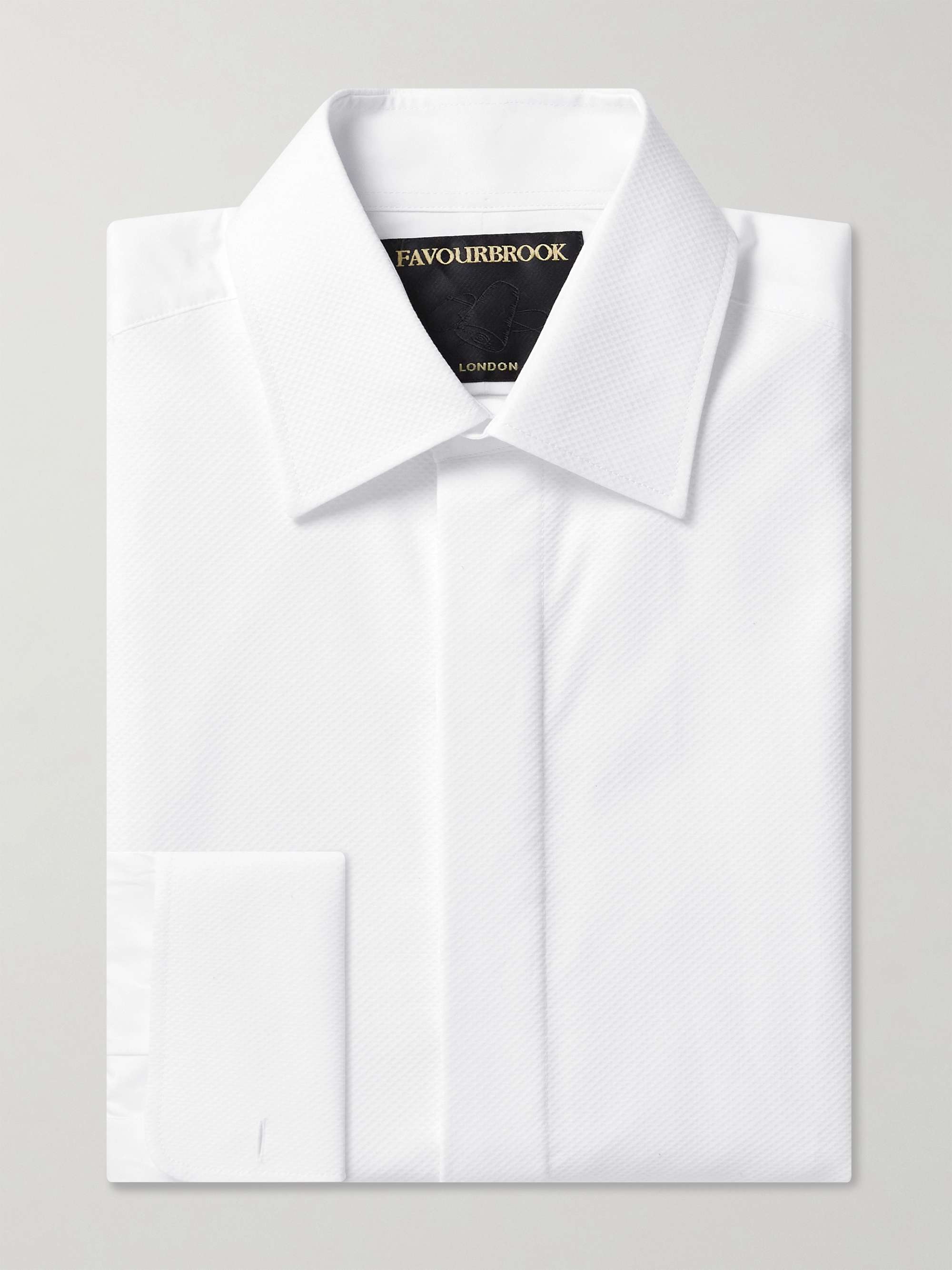FAVOURBROOK Bib Front Cotton Poplin Tuxedo Shirt for Men MR PORTER