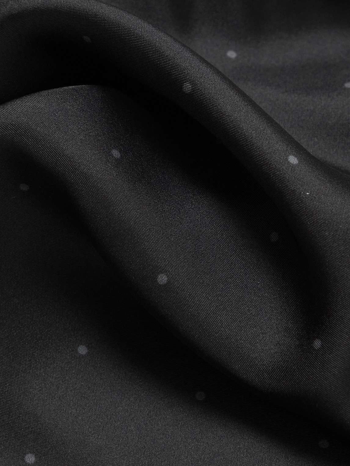 Shop Favourbrook Polka-dot Silk Scarf In Black