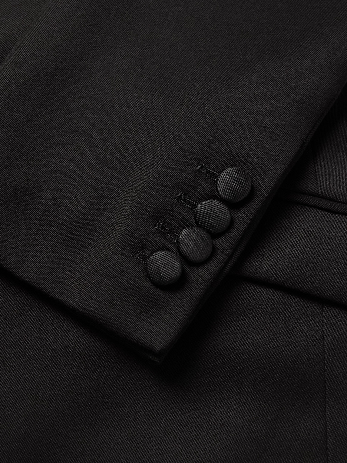 Shop Favourbrook Hampton Wool Tuxedo Jacket In Black