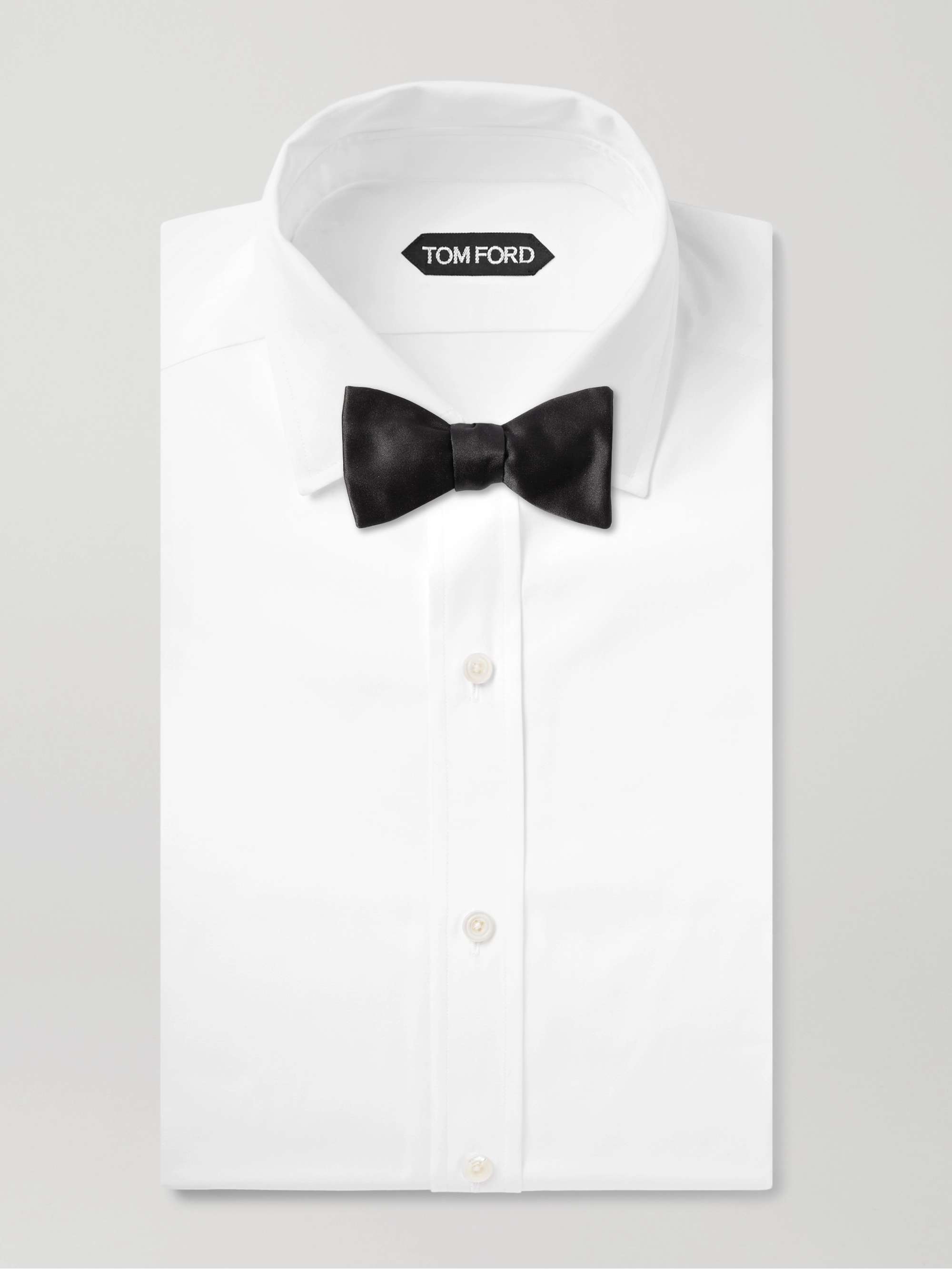 FAVOURBROOK Pre-Tied Duchesse Silk-Satin Bow Tie