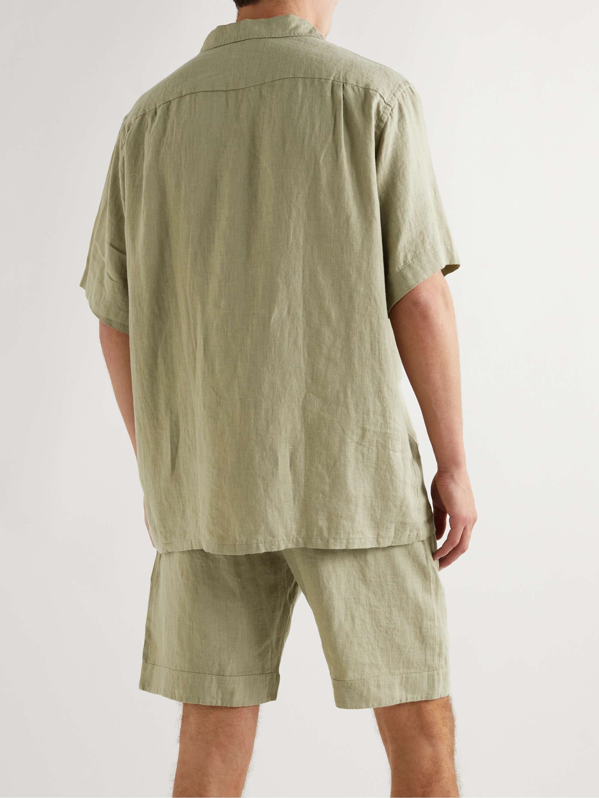 DESMOND & DEMPSEY Linen Pyjama Set