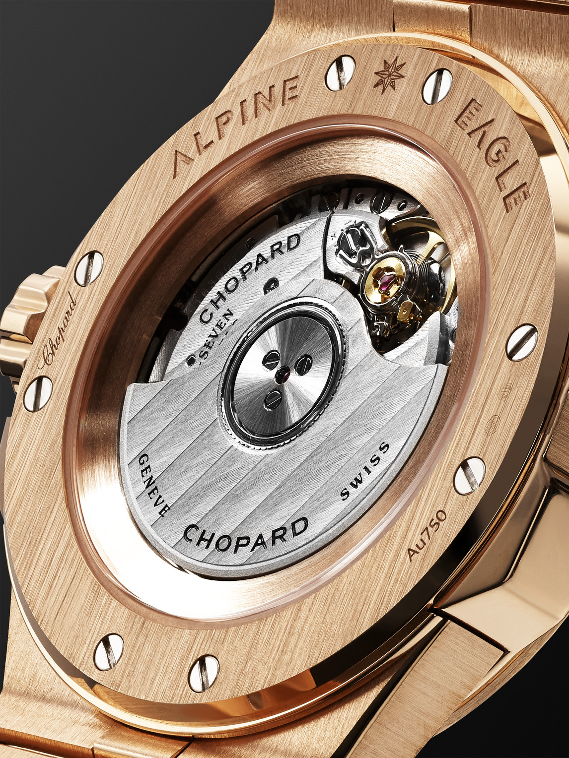 Shop Chopard Alpine Eagle Automatic 36mm Brushed 18-karat Rose Gold Watch, Ref. No. 295370-5001