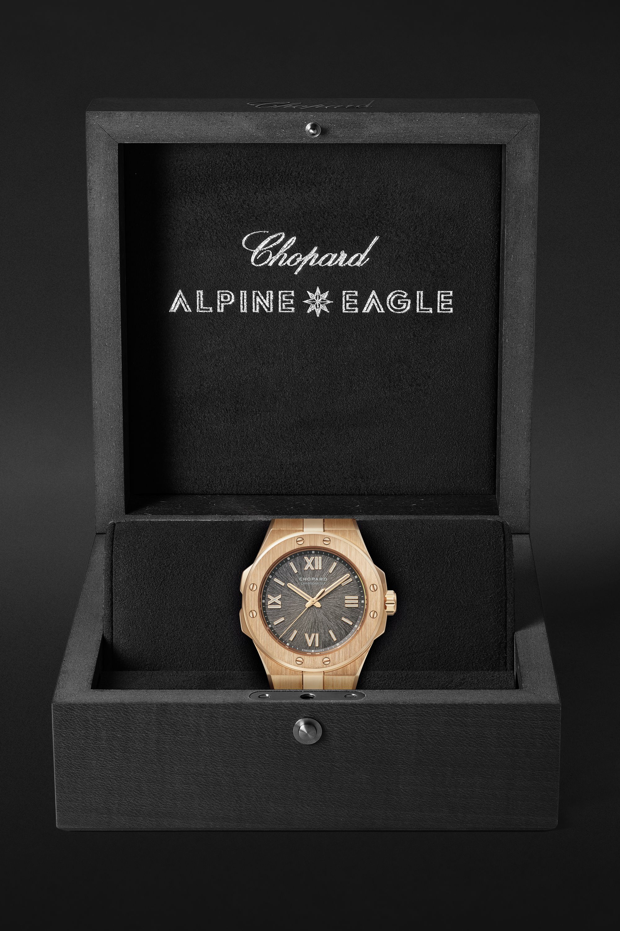 CHOPARD Alpine Eagle Automatic 36mm Brushed 18-Karat Rose Gold Watch, Ref. No. 295370-5001