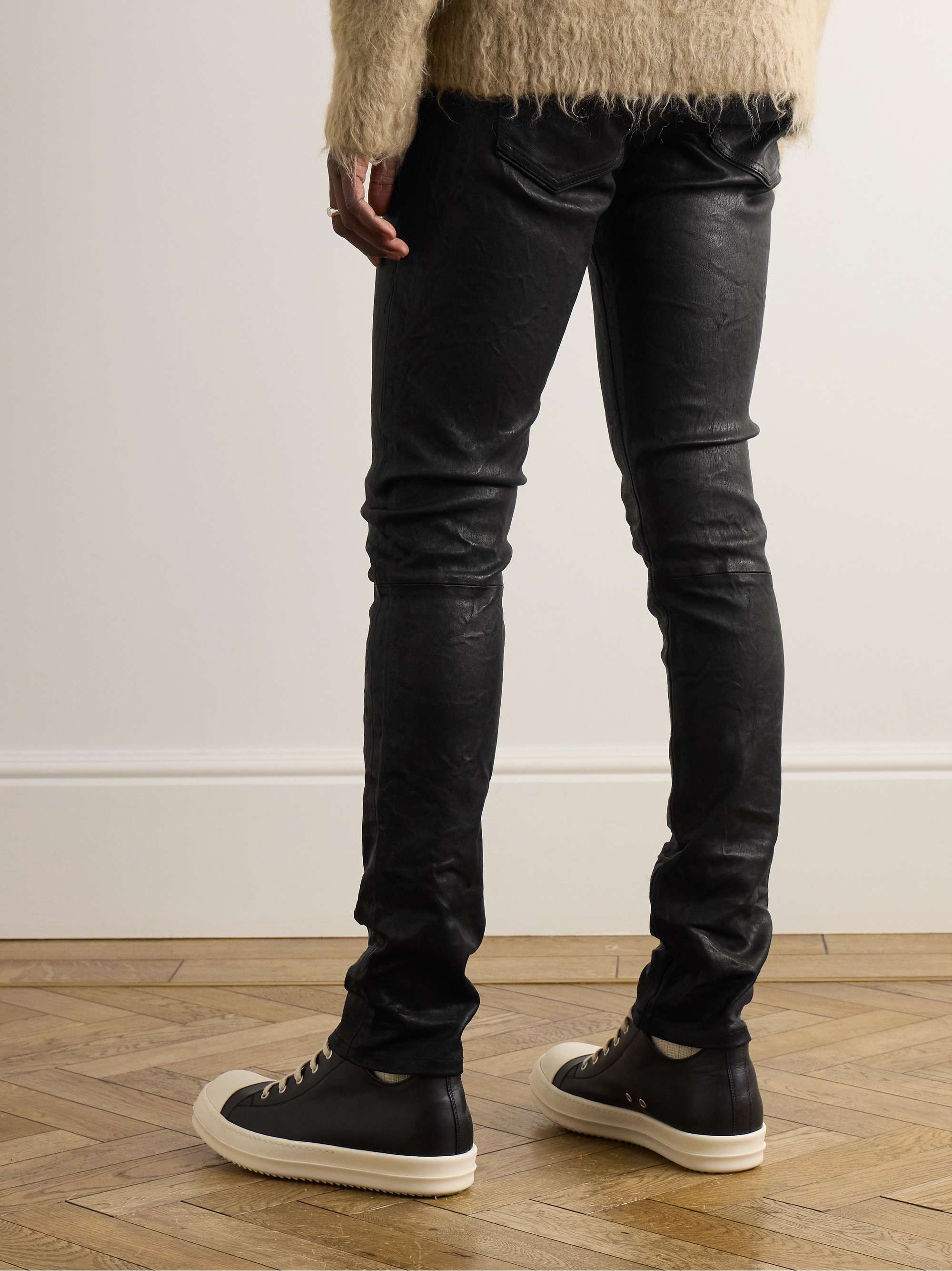 JOHN ELLIOTT Cast 2 Skinny-Fit Leather Trousers
