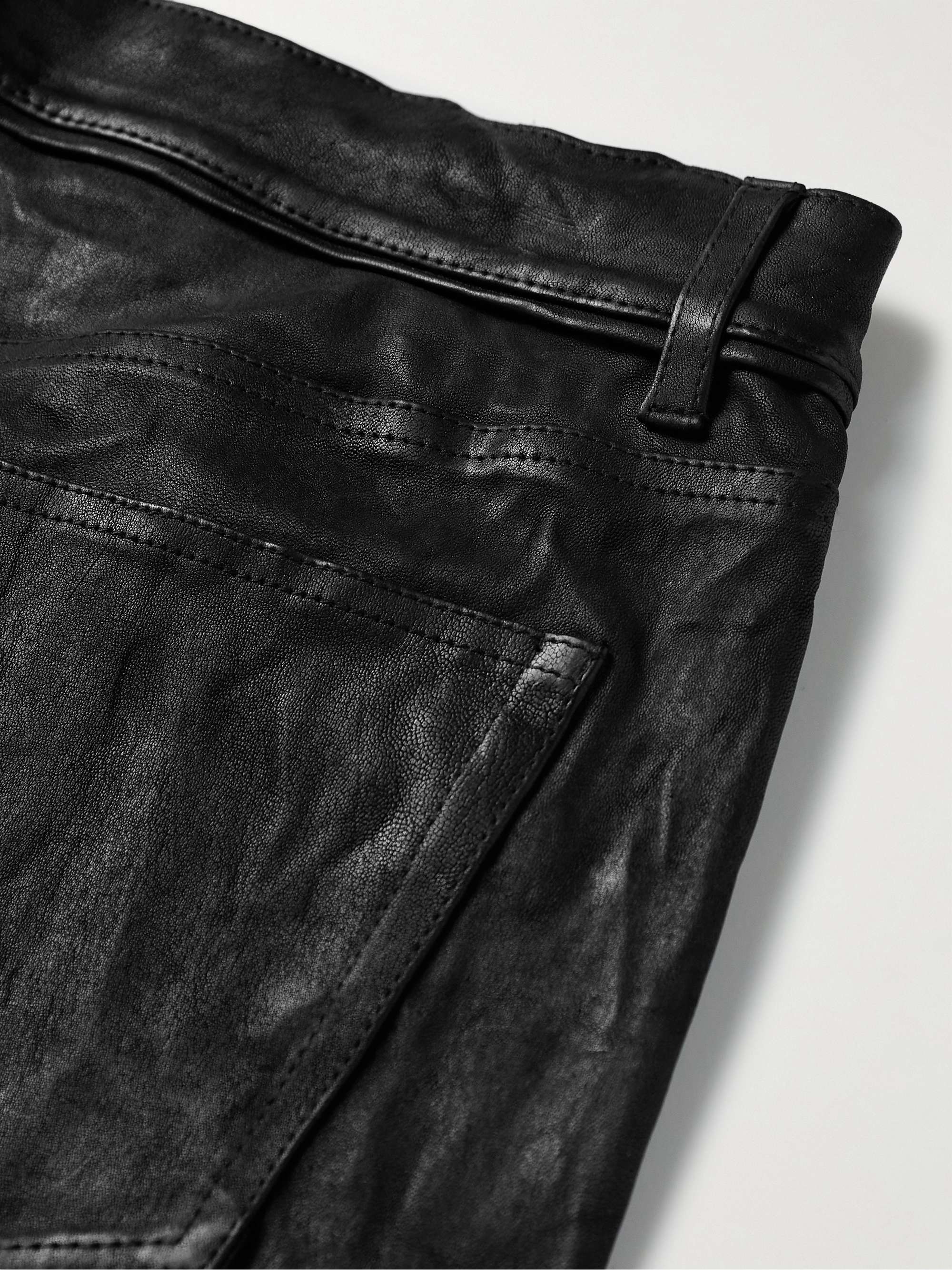 JOHN ELLIOTT Cast 2 Skinny-Fit Leather Trousers